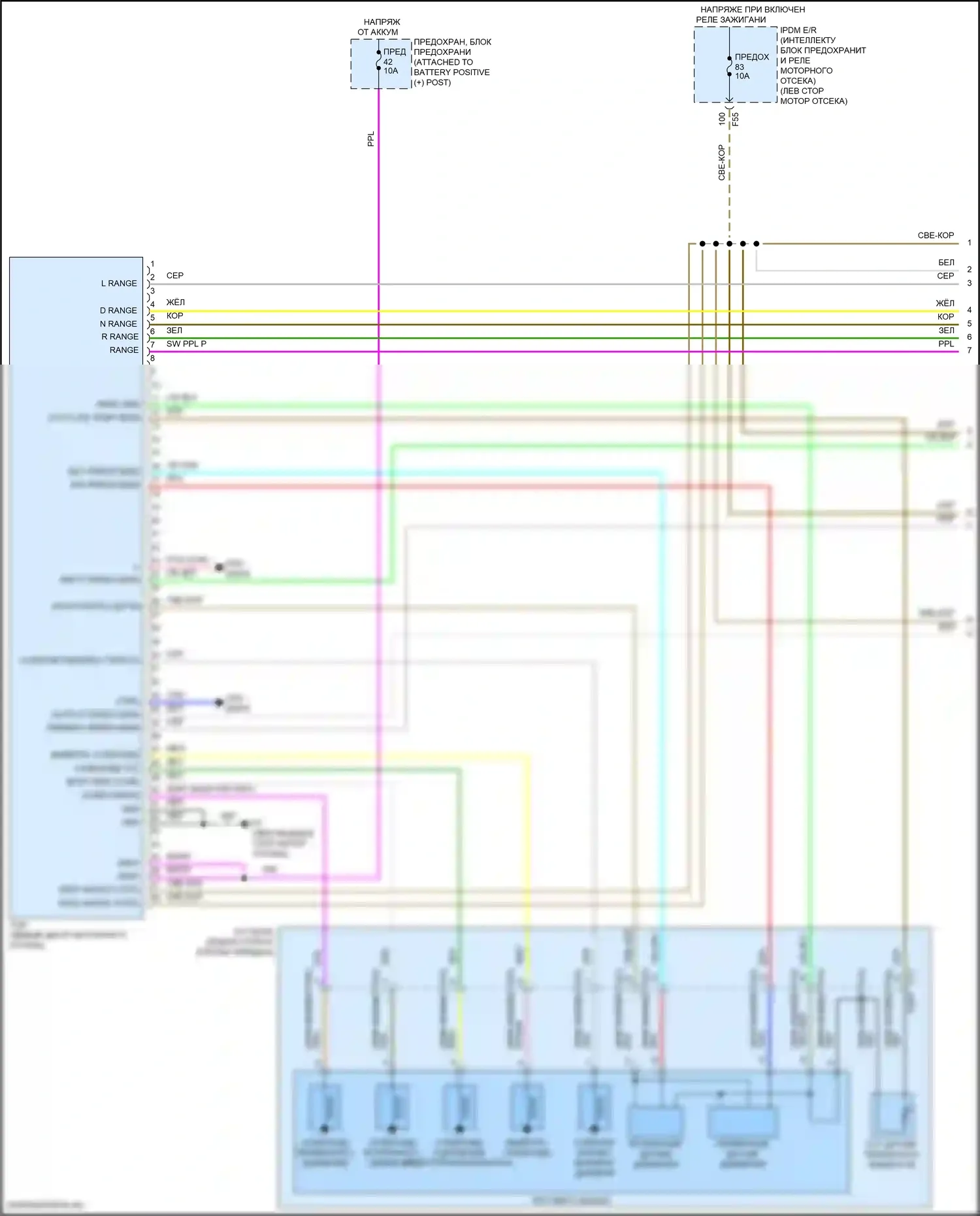 Rogue Sport Nissan I рестайлинг (2019-2024): Электросхема cvt (1 из 2) 
