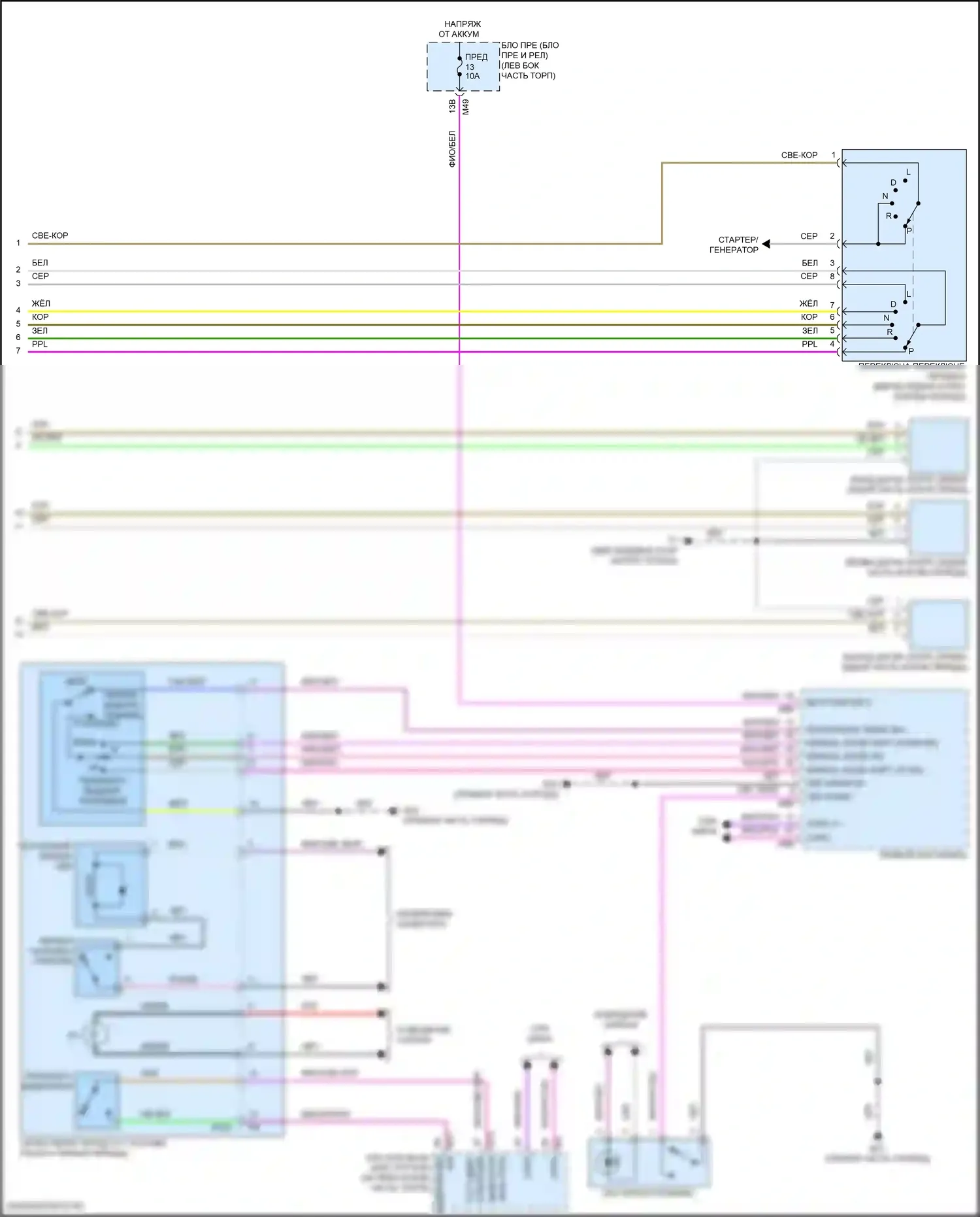 Rogue Sport Nissan I рестайлинг (2019-2024): Электросхема cvt (2 из 2) 