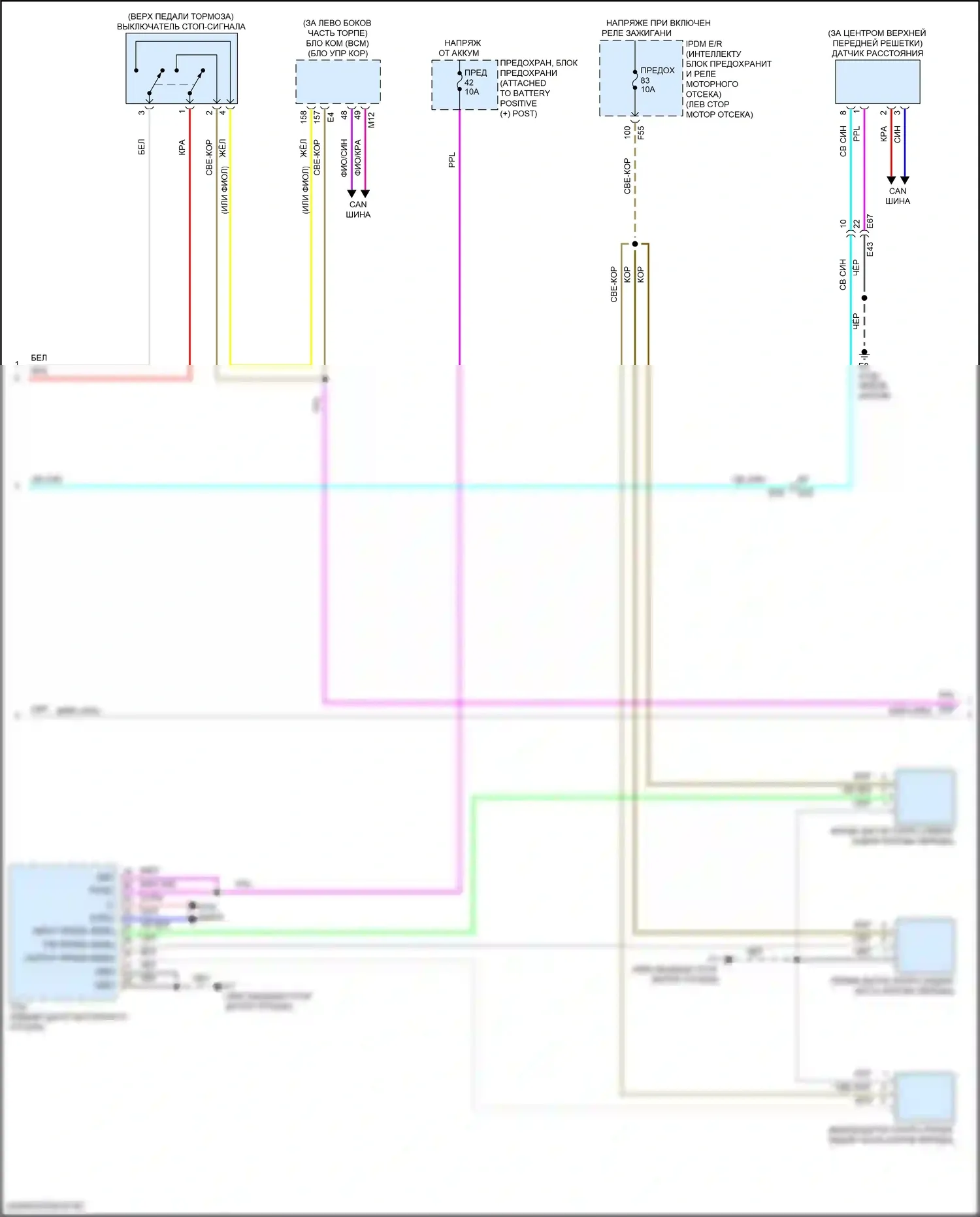 Rogue Sport Nissan I рестайлинг (2019-2024): Электросхема круиз-контроля (2 из 4) 