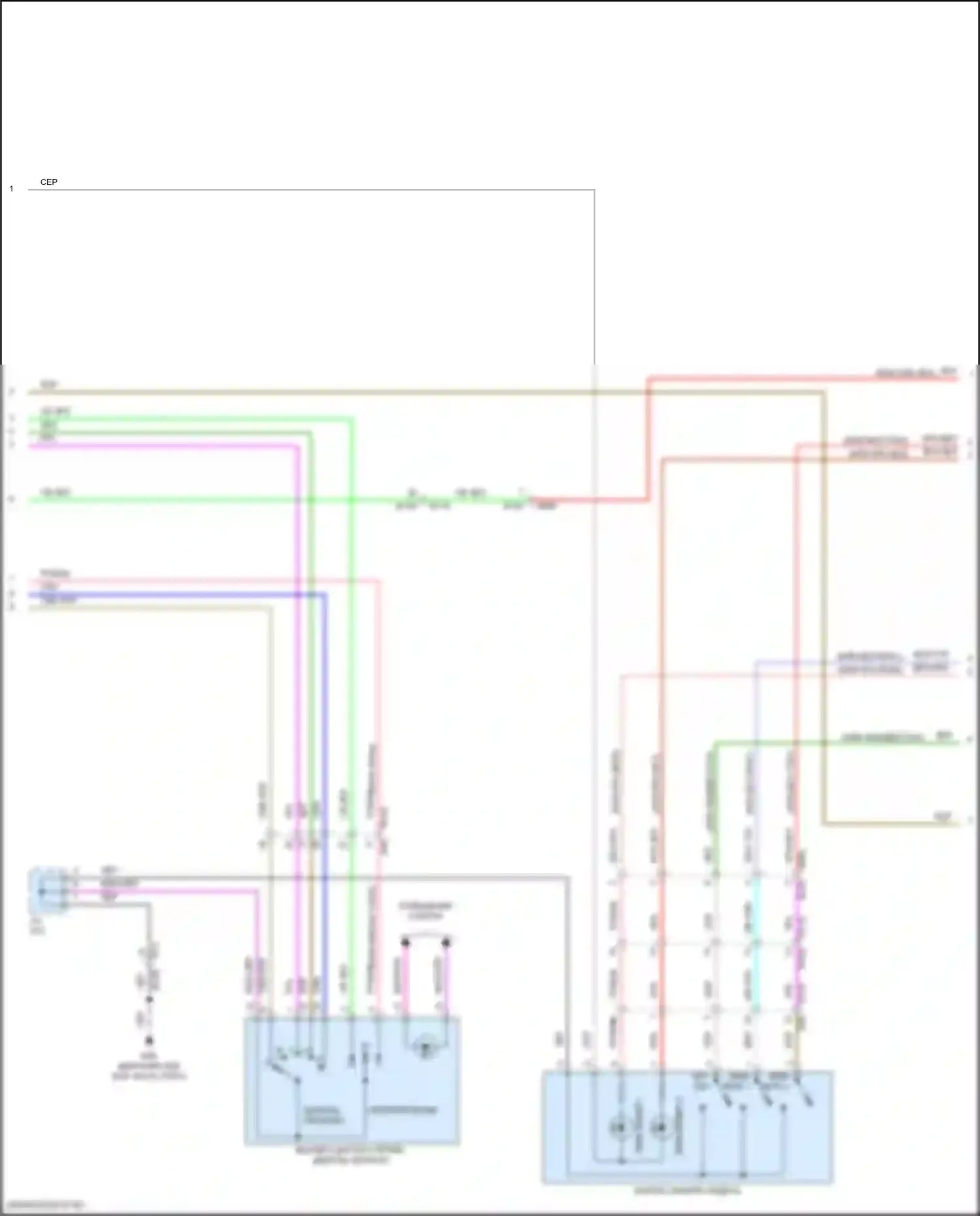 Rogue Sport Nissan I рестайлинг (2019-2024): Электросхема систем памяти (2 из 3) 