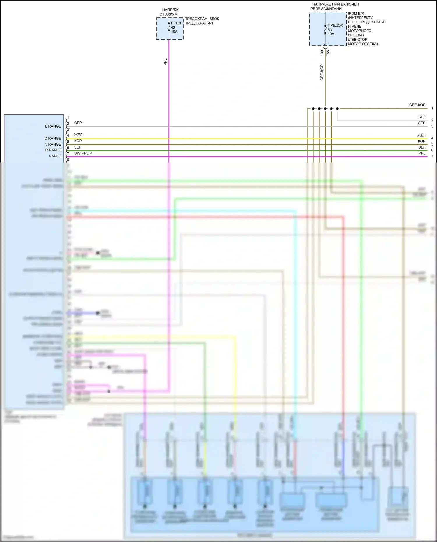 Rogue Sport Nissan I (2017-2019): Электросхема cvt (1 из 2) 