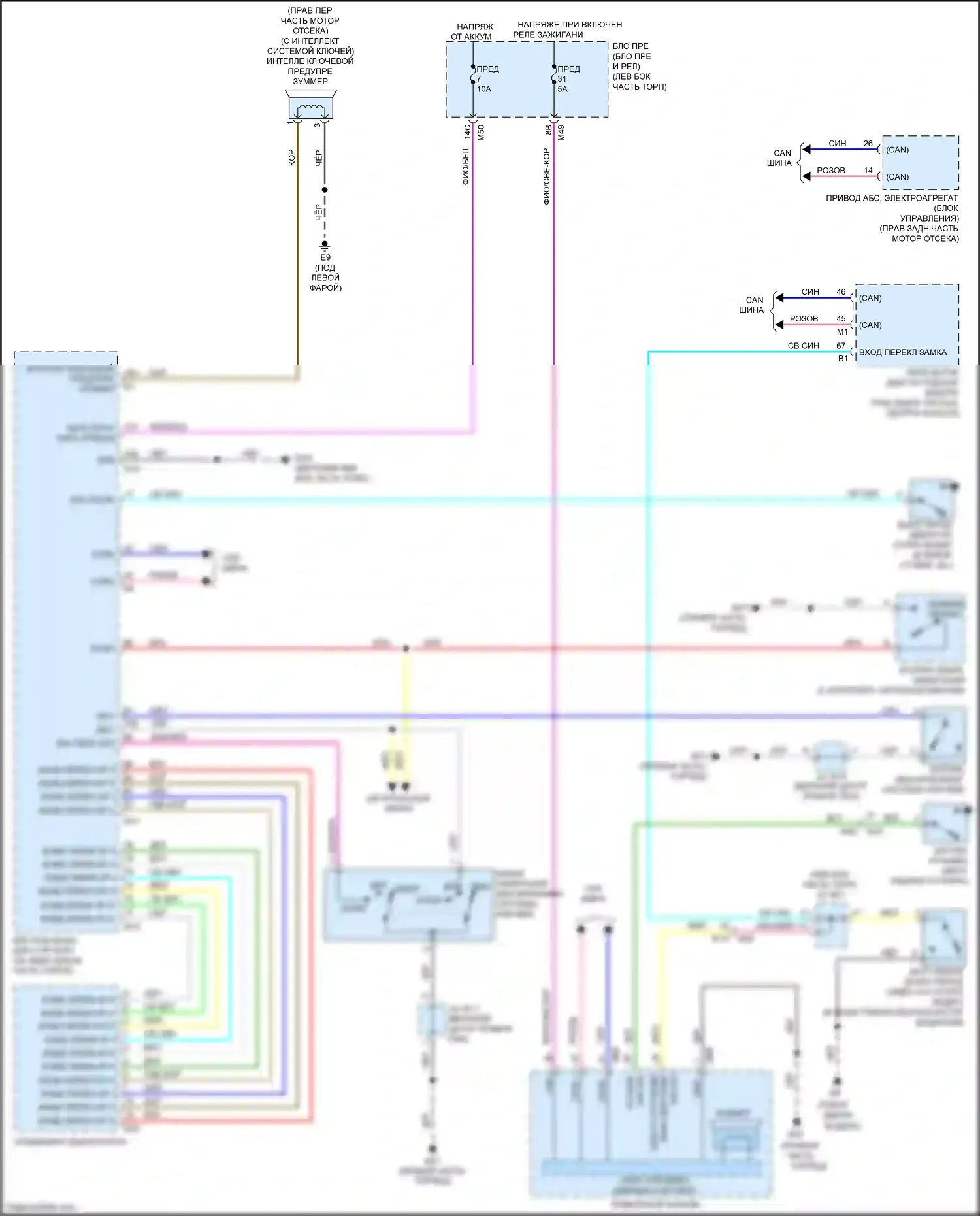 Rogue Sport Nissan I (2017-2019): Электросхема утора 
