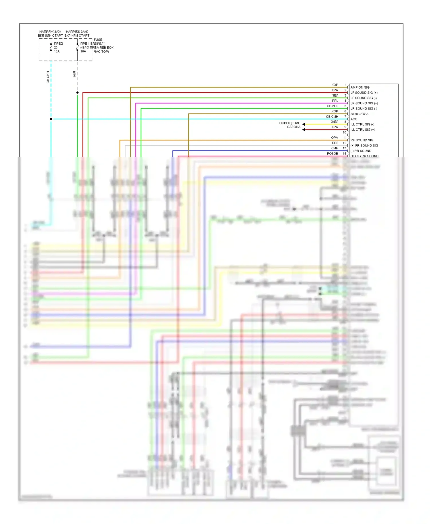 Rogue Nissan I рестайлинг (2010-2013): Электросхема навигации, bose (3 из 3) 
