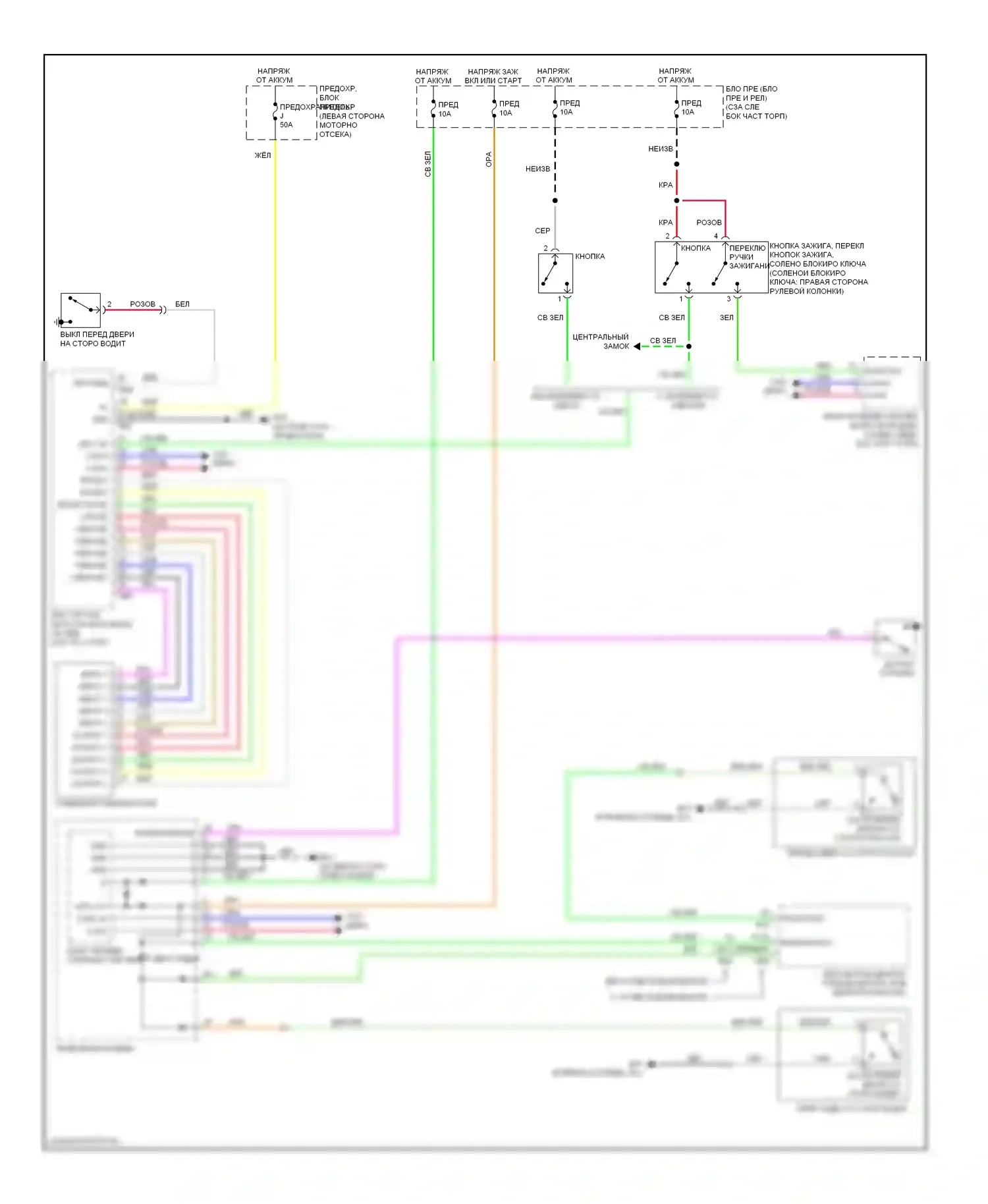 Rogue Nissan I (2007-2010): Электросхема утора 