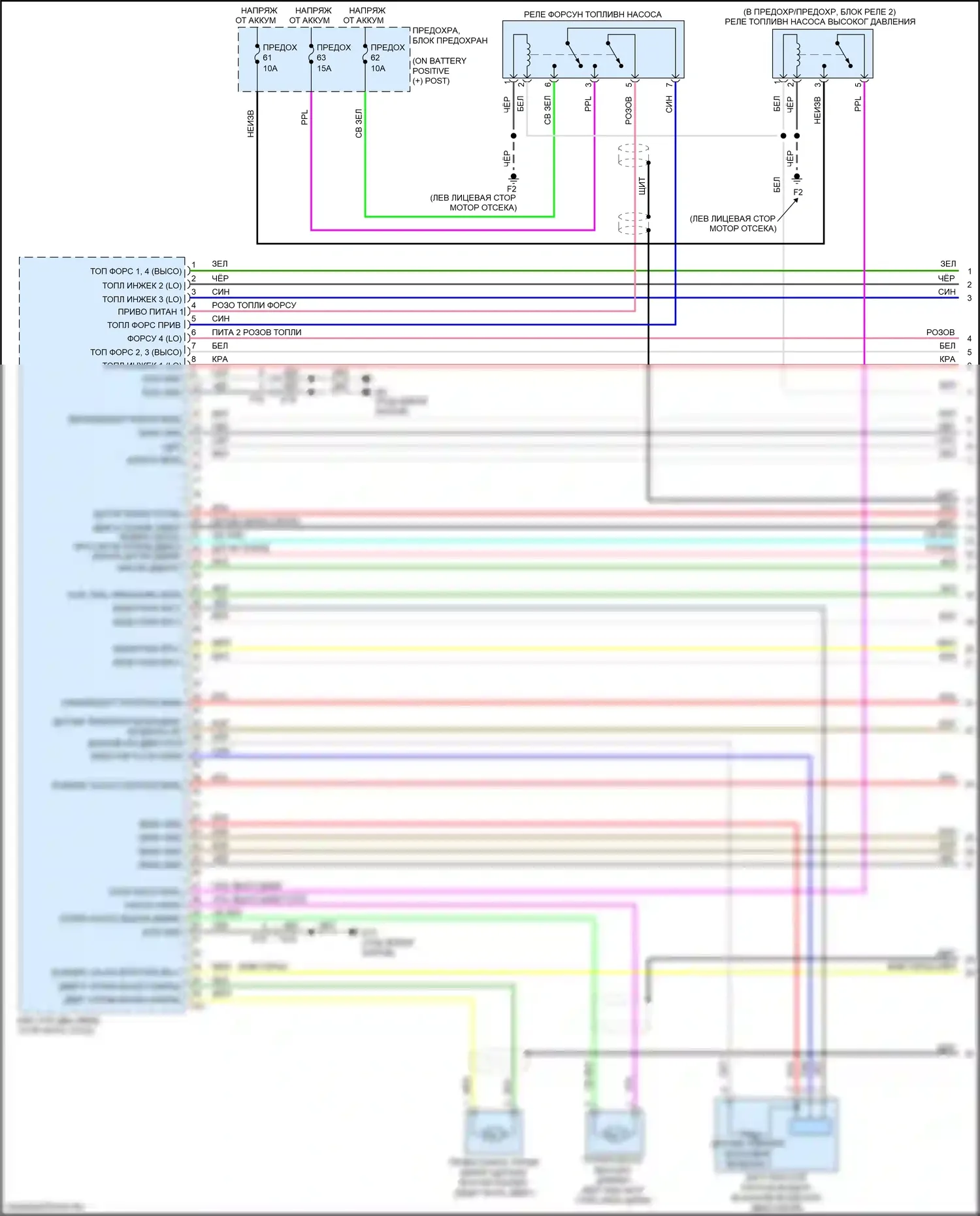 Rogue Nissan II рестайлинг (2016-2020): Электросхема двигатель 2.0л гибрид, электросхема органов управления двигателем (1 из 7) 
