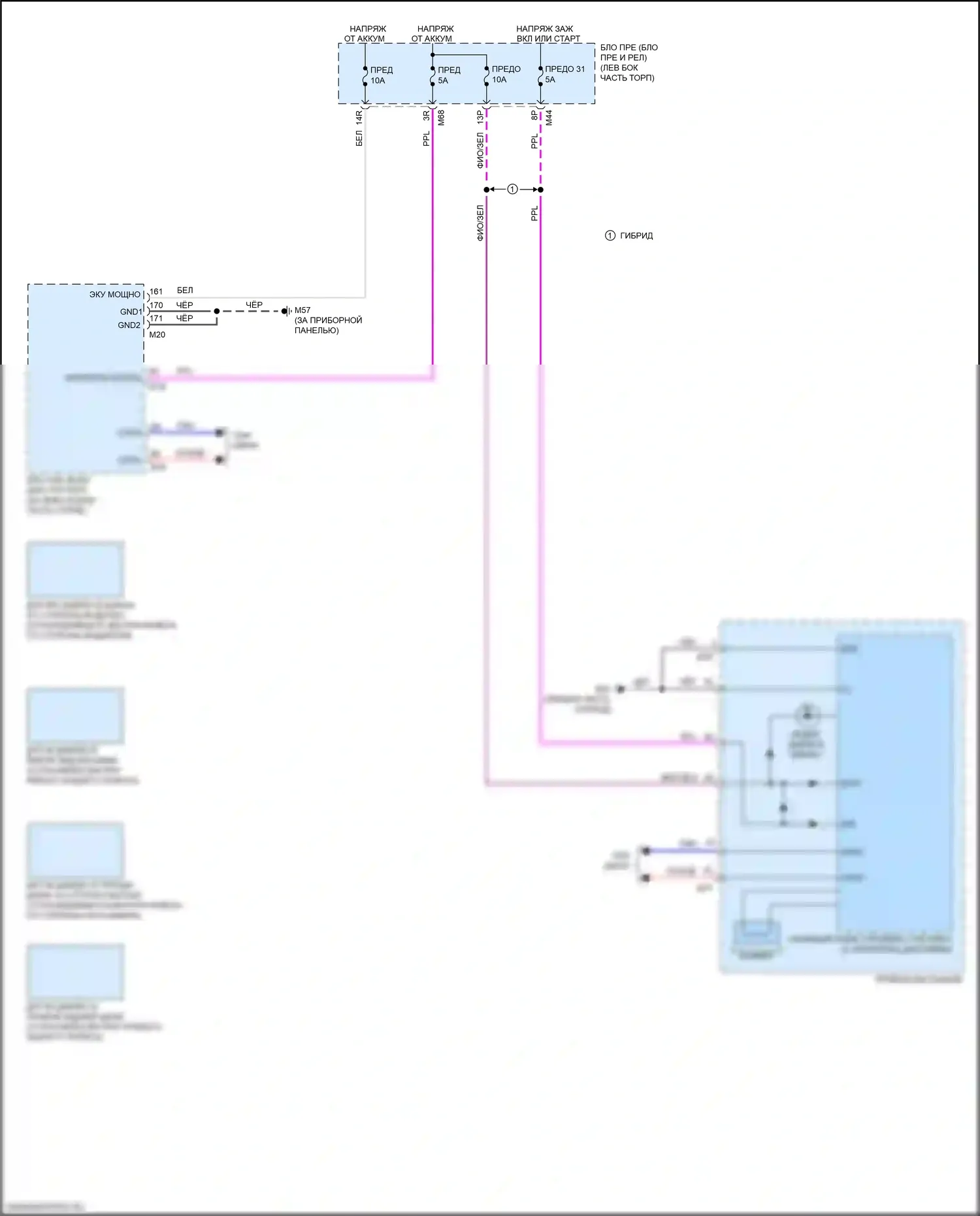 Rogue Nissan II рестайлинг (2016-2020): Электросхема контроля давления в шинах 