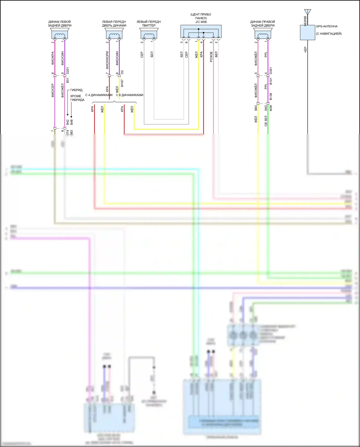 Rogue Nissan II рестайлинг (2016-2020): Электросхема навигации, без bose (2 из 3) 