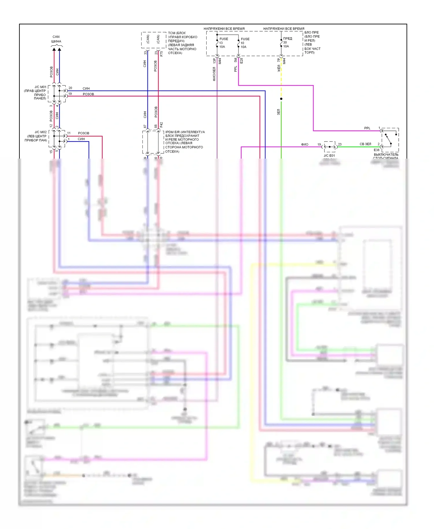 Rogue Nissan II (2013-2016): Антиблокировочная система abs электросхема (2 из 2) 