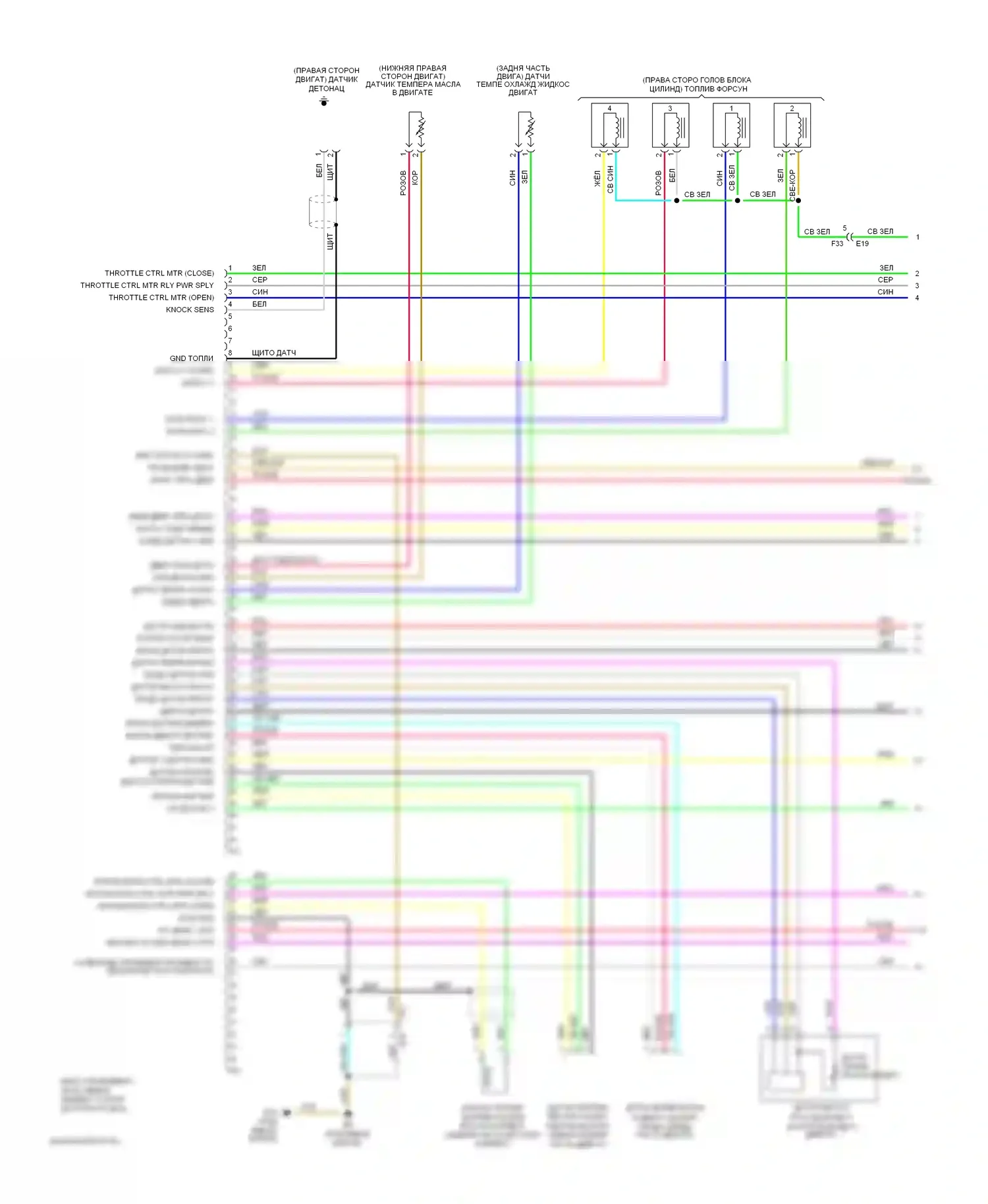 Rogue Nissan II (2013-2016): Электросхема двигателя 2.5l (1 из 4) 