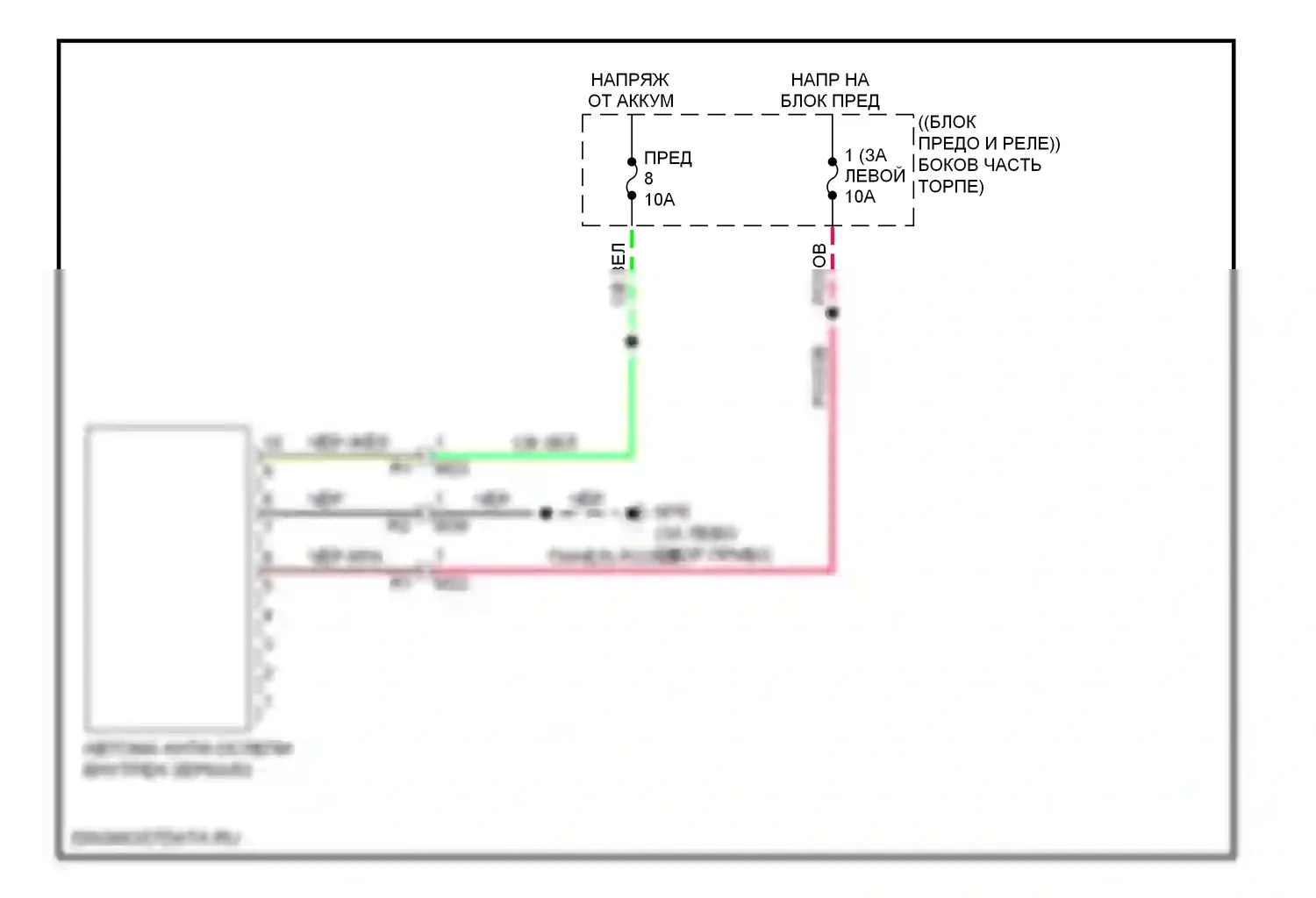 Rogue Nissan II (2013-2016): Auto анти-ослепляя внутри зеркальной электросхемы проводки 
