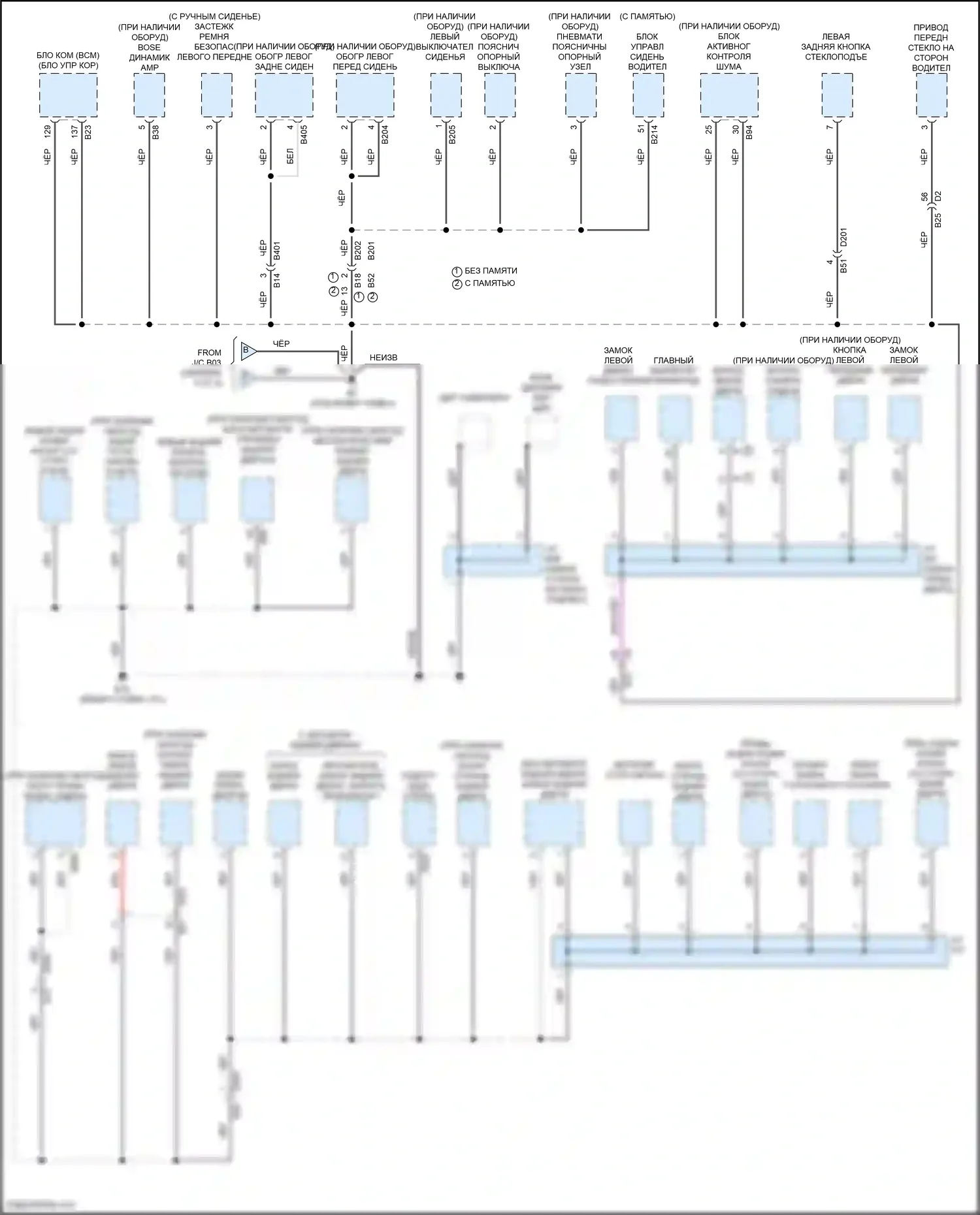 Rogue Nissan III (2020-2024): 1,5л турбо, электросхема точек подключения масс (2 из 5) 