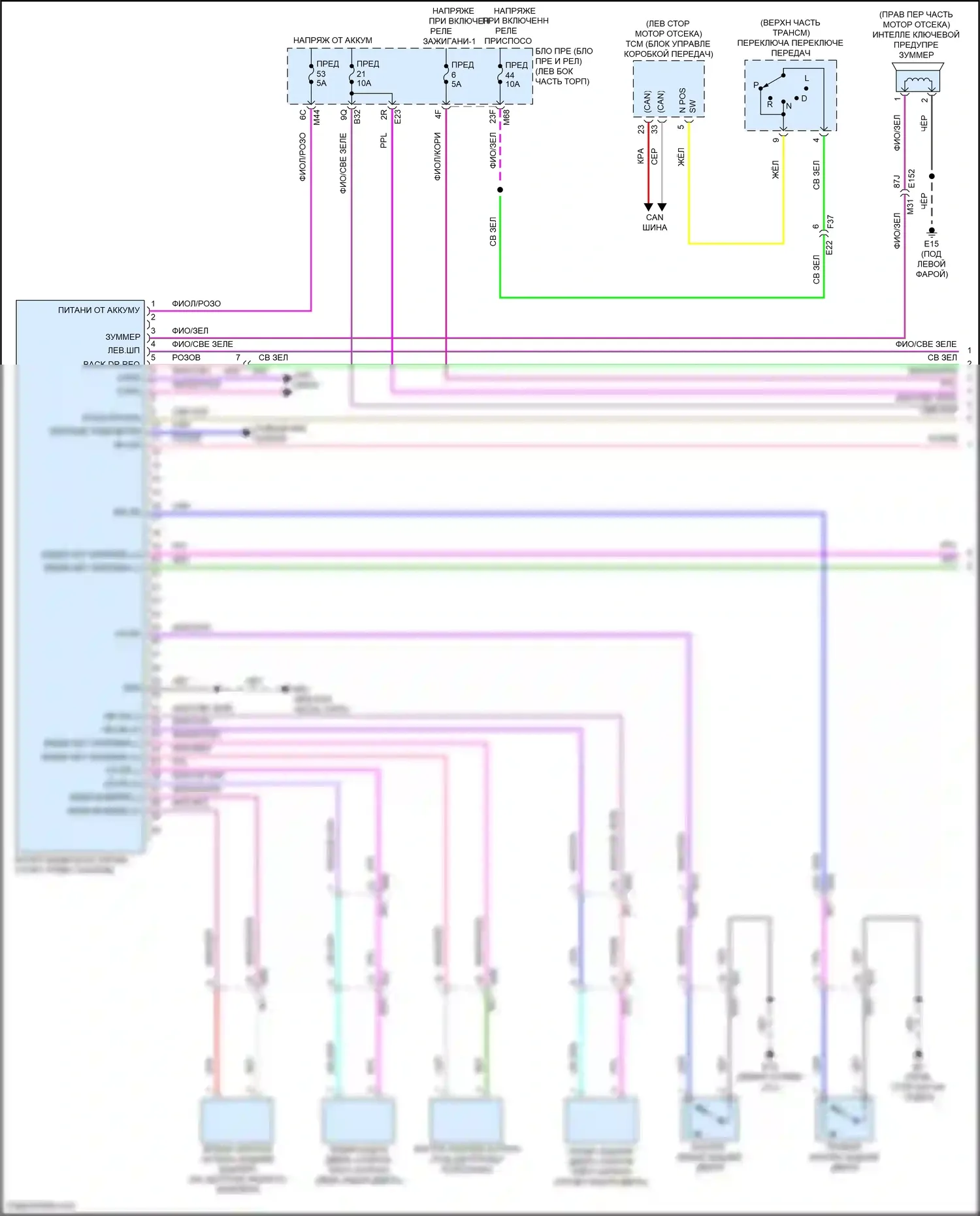Rogue Nissan III (2020-2024): Электросхема защиты от взлома (1 из 3) 
