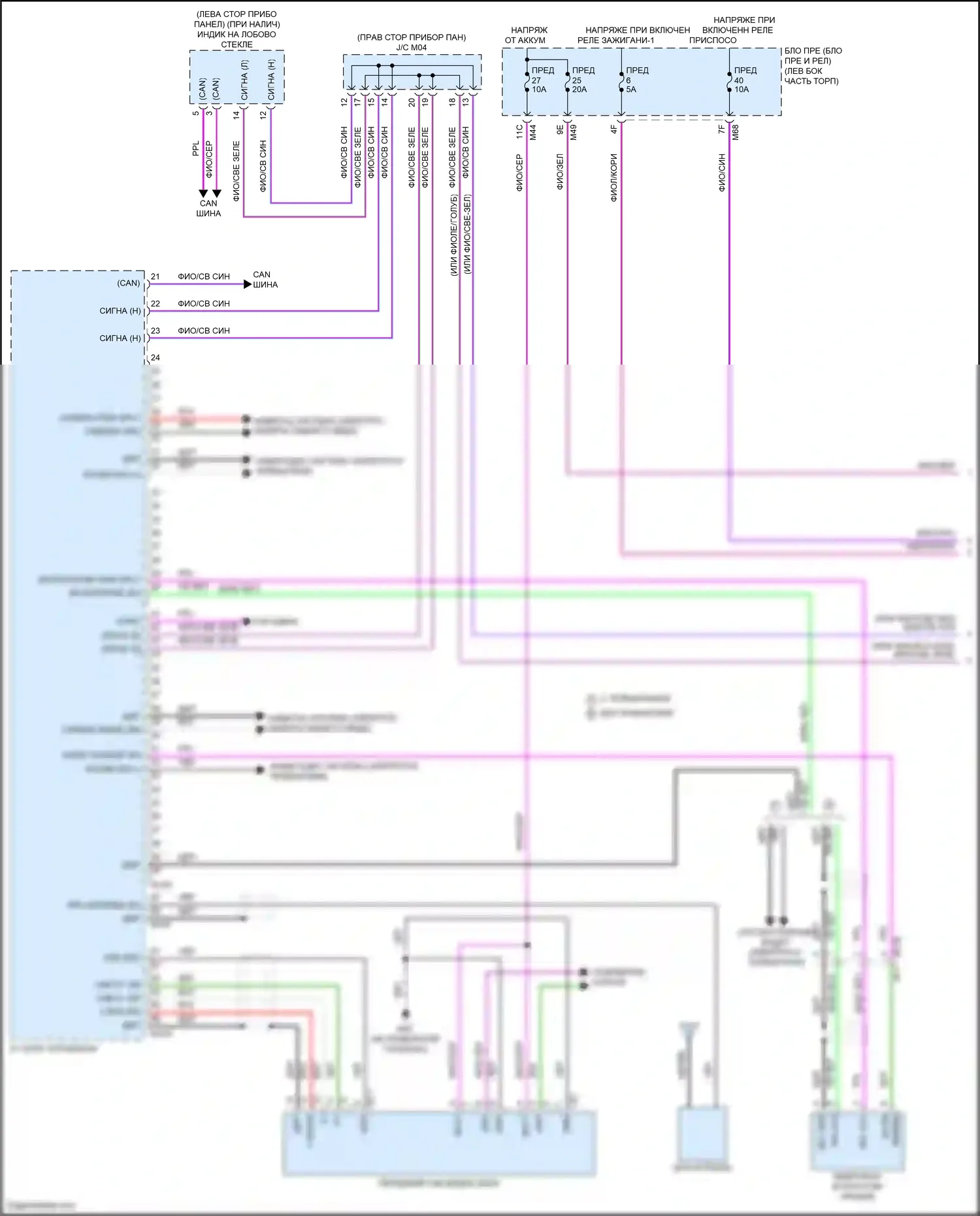 Rogue Nissan III (2020-2024): Электросхема навигации, без bose (1 из 5) 