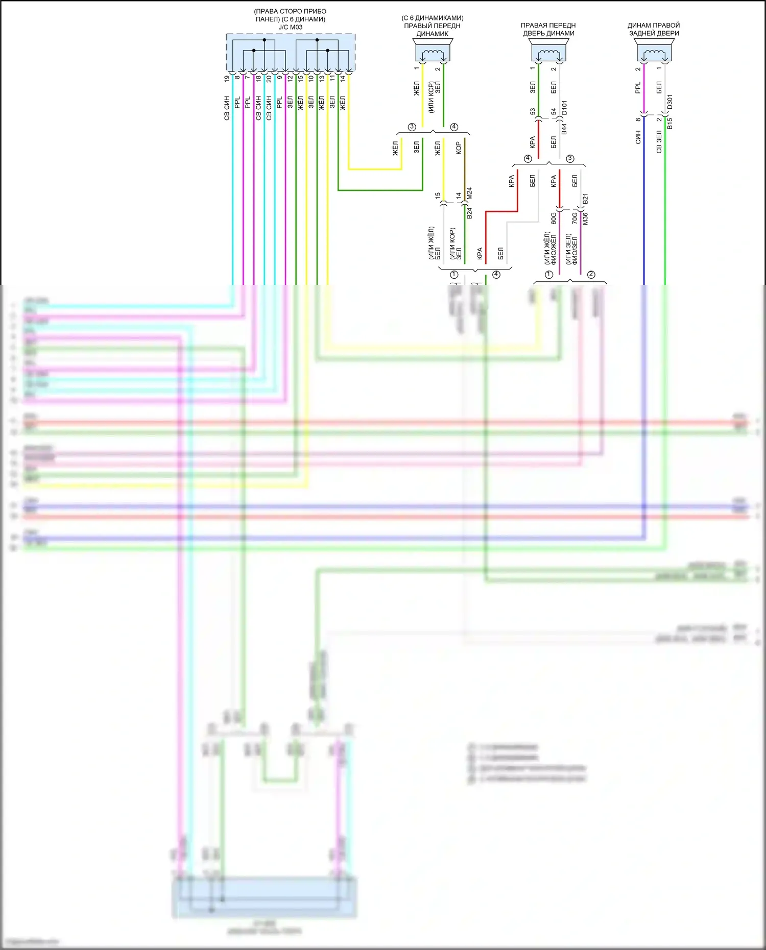 Rogue Nissan III (2020-2024): Электросхема навигации, без bose (4 из 5) 