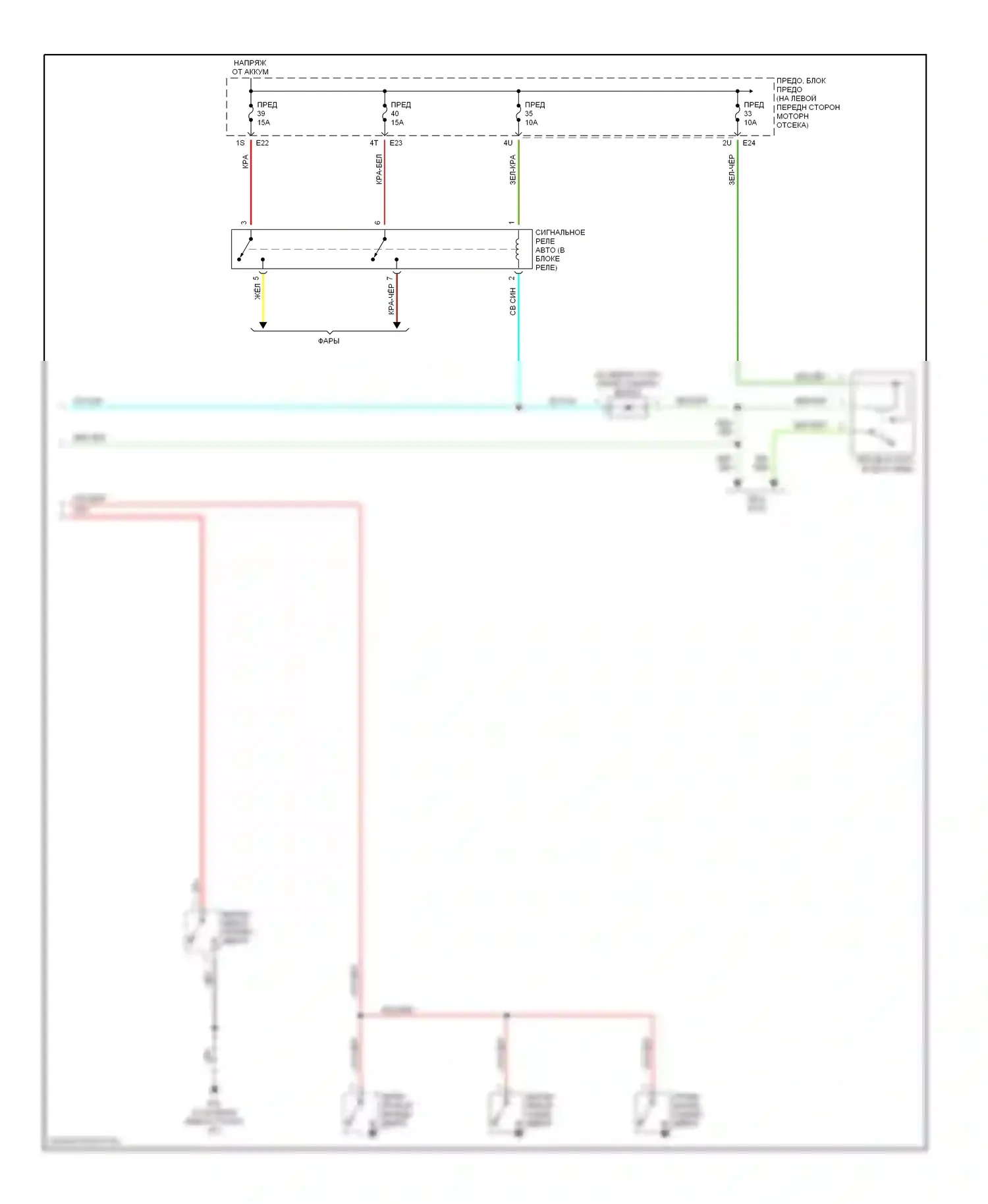 Sentra Nissan B15 (1998-2006): Электросхема защиты от взлома (2 из 2) 
