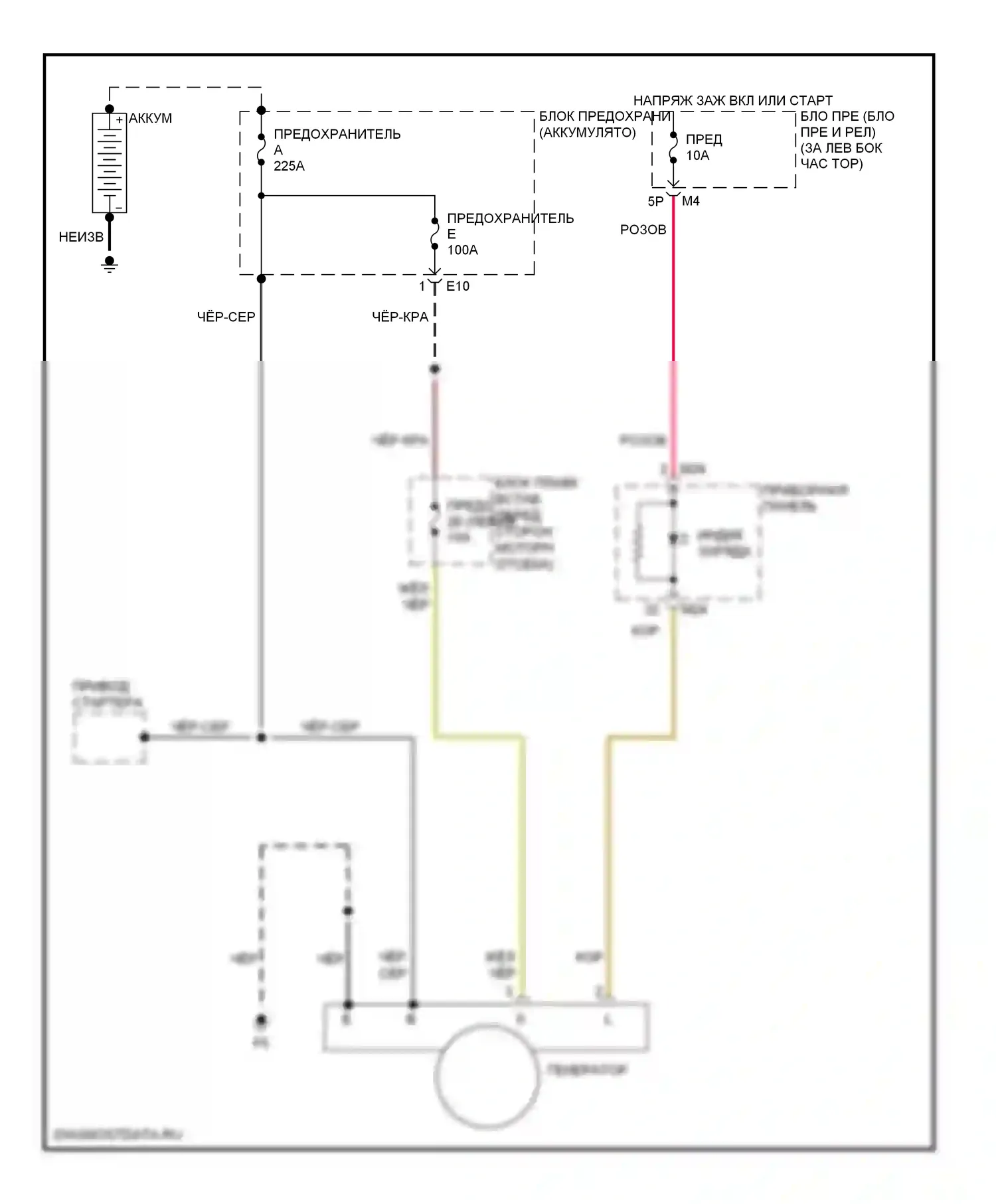 Sentra Nissan B16 (2006-2009): Электросхема генератора 