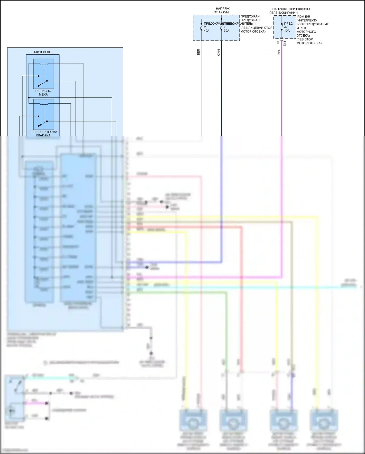 Sentra Nissan B17 рестайлинг (2015-2019): Антиблокировочная система abs электросхема (1 из 2) 