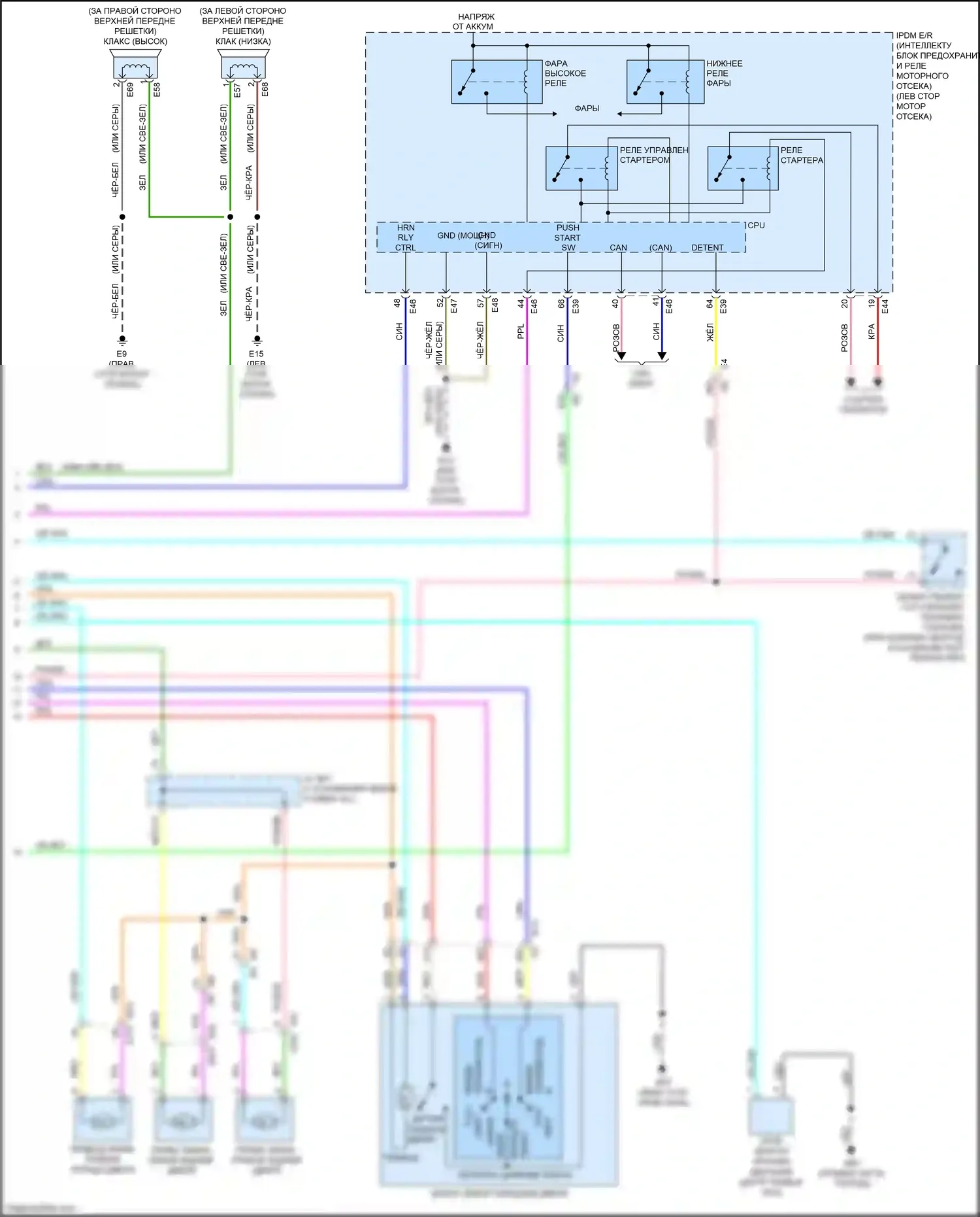 Sentra Nissan B17 рестайлинг (2015-2019): Электросхема с защитой от взлома, с интеллектуальным ключевым блоком (3 из 3) 