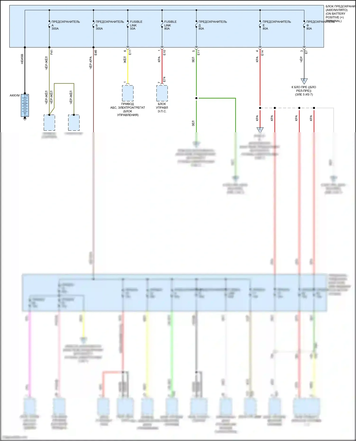 Sentra Nissan B18 (2019-2024): Электросхема блока предохранителей реле (1 из 7) 