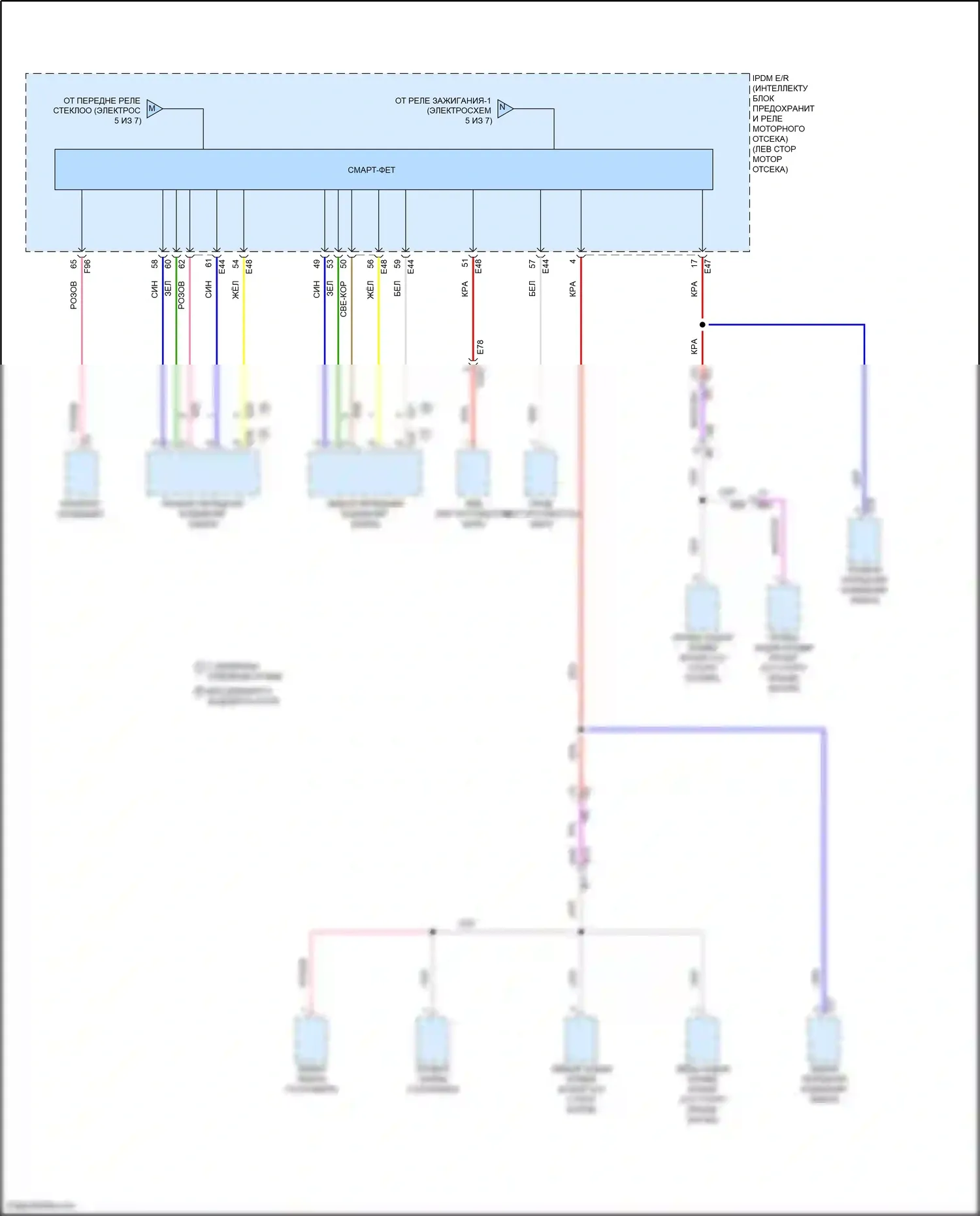 Sentra Nissan B18 (2019-2024): Электросхема блока предохранителей реле (7 из 7) 
