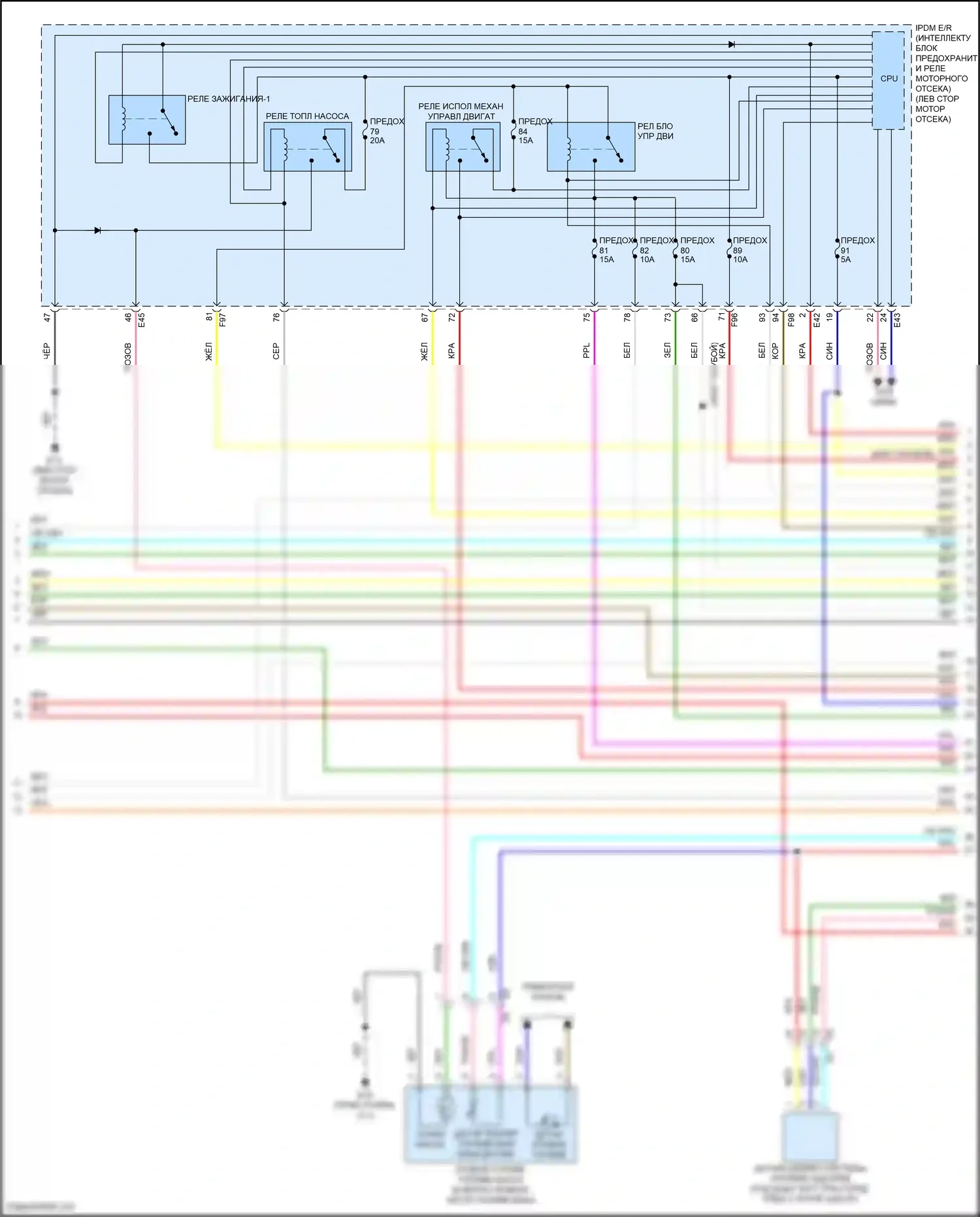 Sentra Nissan B18 (2019-2024): Электросхема двигателя 2.0l (4 из 10) 