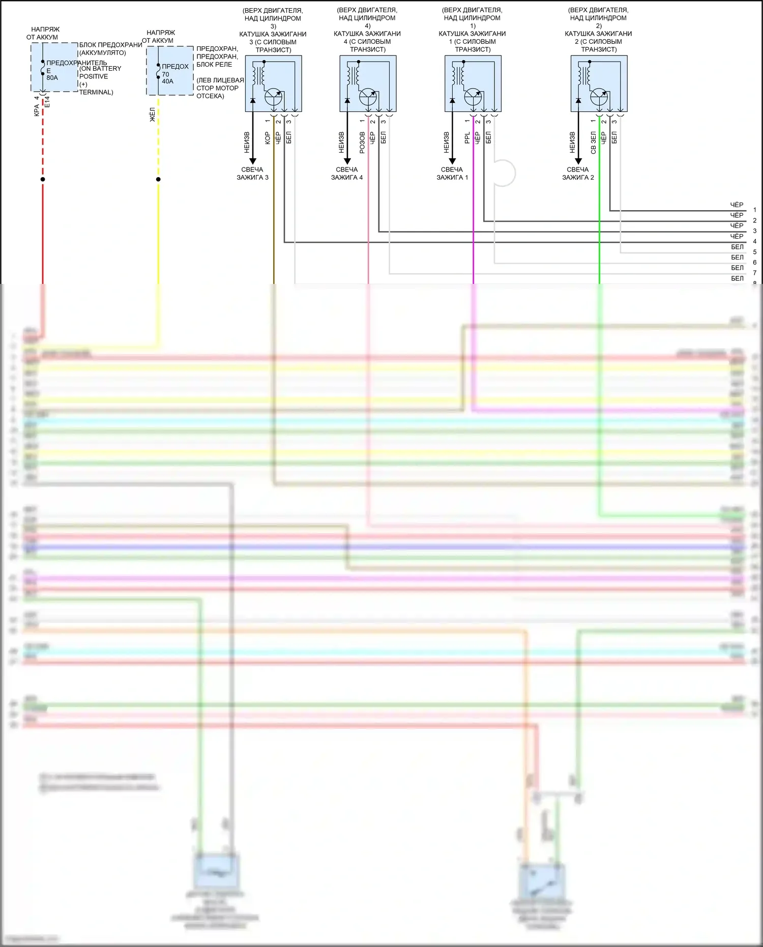 Sentra Nissan B18 (2019-2024): Электросхема двигателя 2.0l (5 из 10) 
