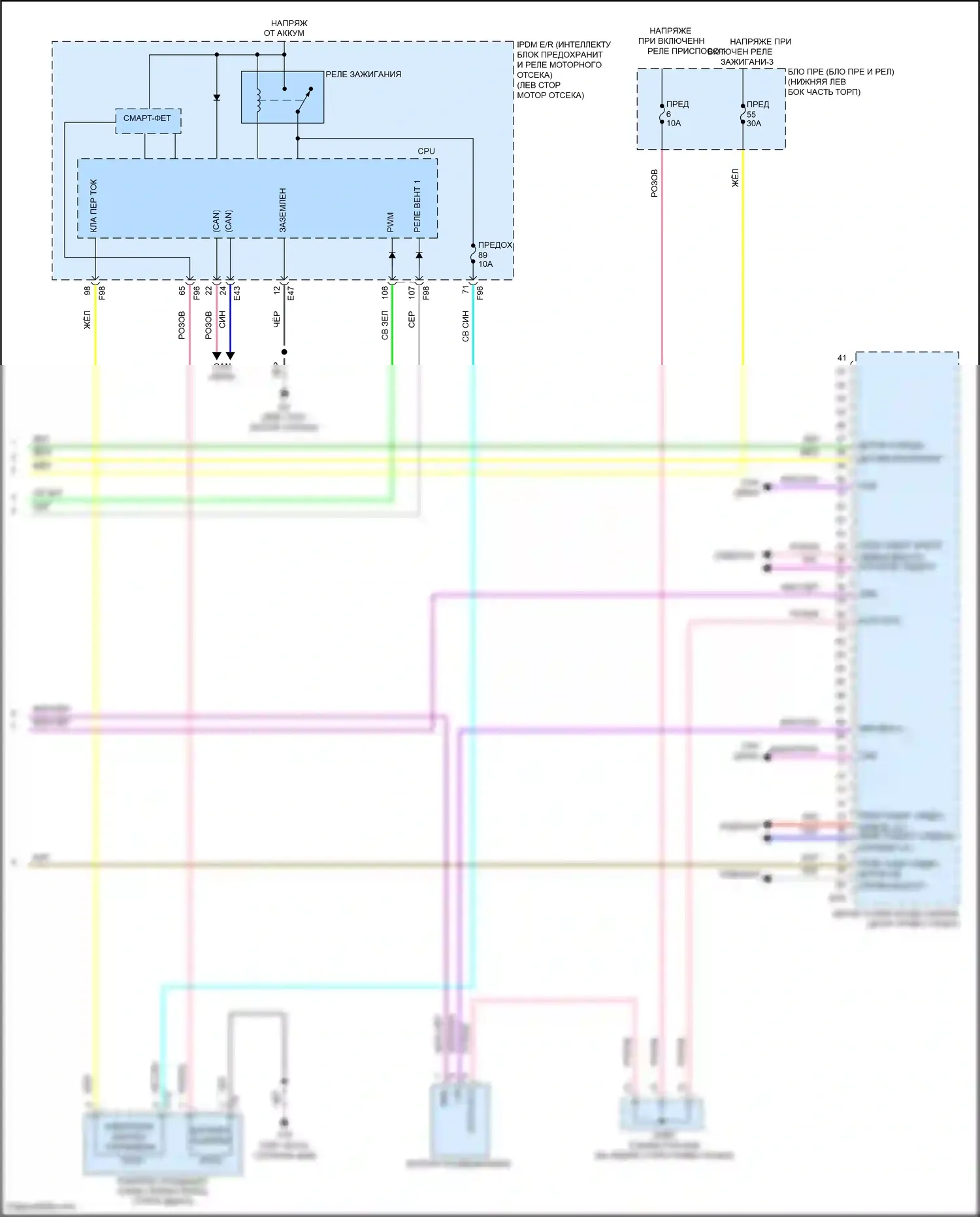 Sentra Nissan B18 (2019-2024): Электросхема климат контроля (3 из 3) 