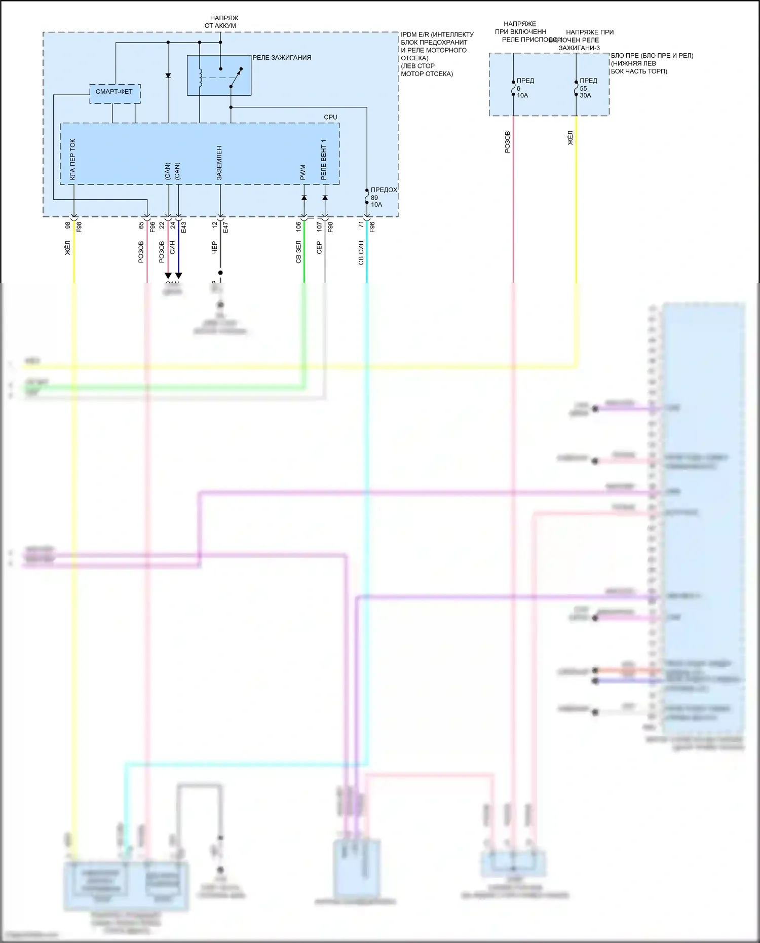 Sentra Nissan B18 (2019-2024): Электросхема ручного кондиционера (3 из 3) 