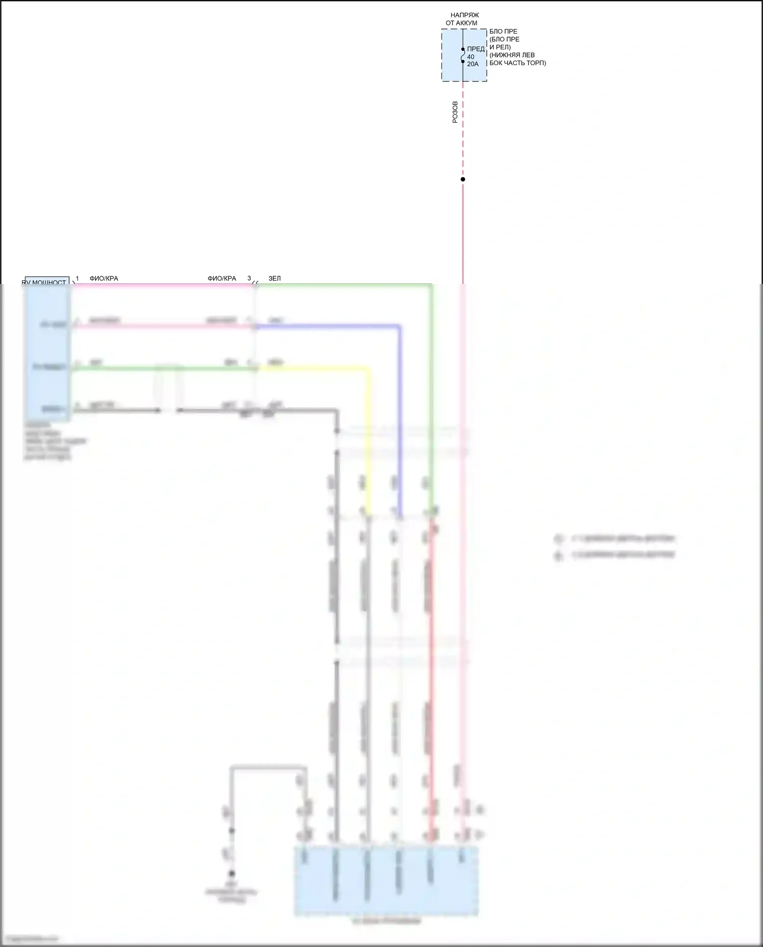 Sentra Nissan B18 (2019-2024): Электросхема камеры заднего вида 