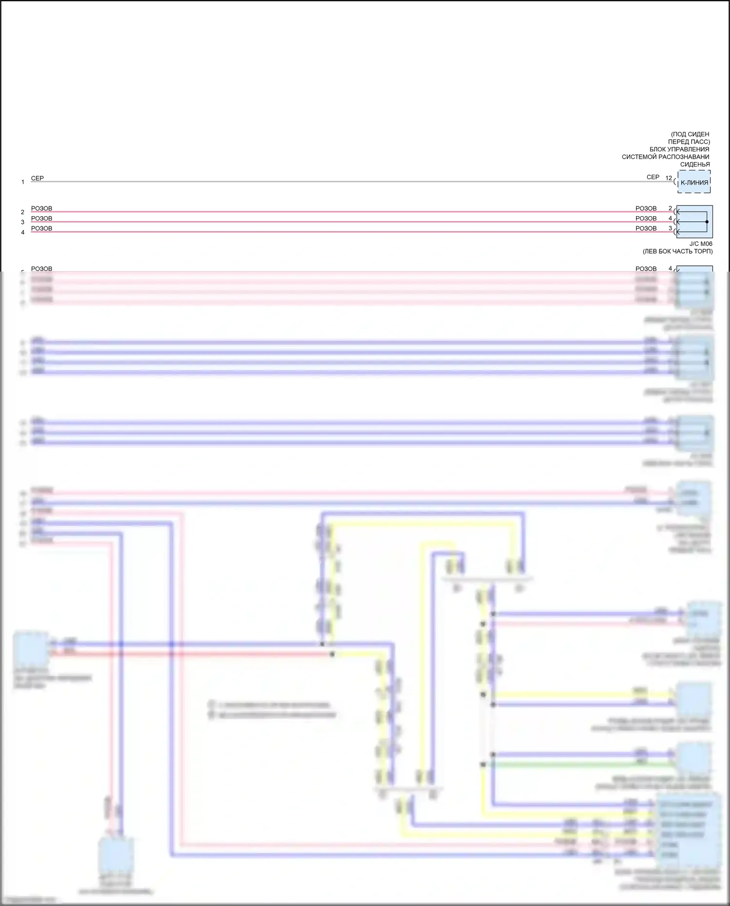 Teana Nissan L33 (2014-2020): Can шина электросхема (2 из 2) 