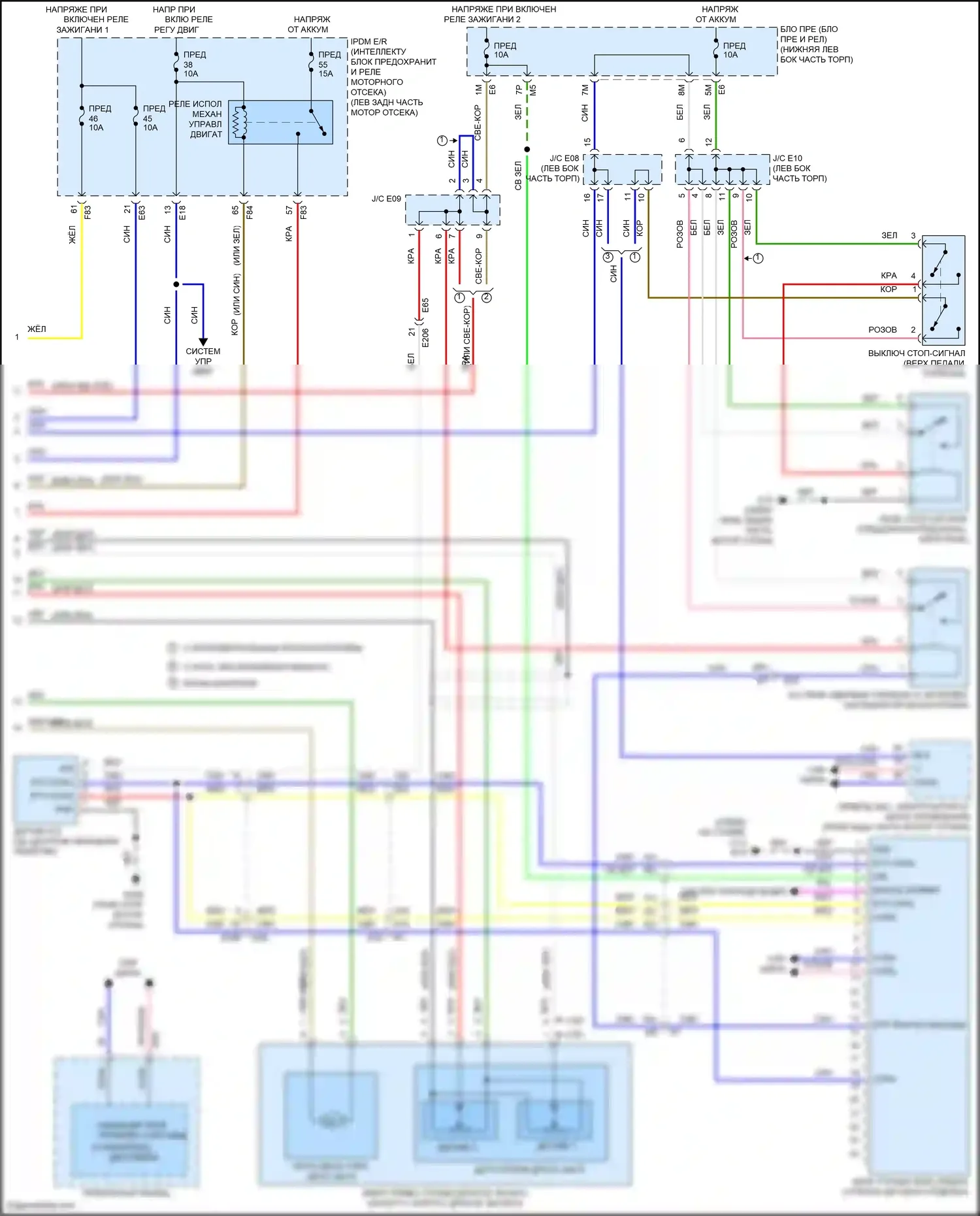 Teana Nissan L33 (2014-2020): Электросхема круиз-контроля (2 из 2) 