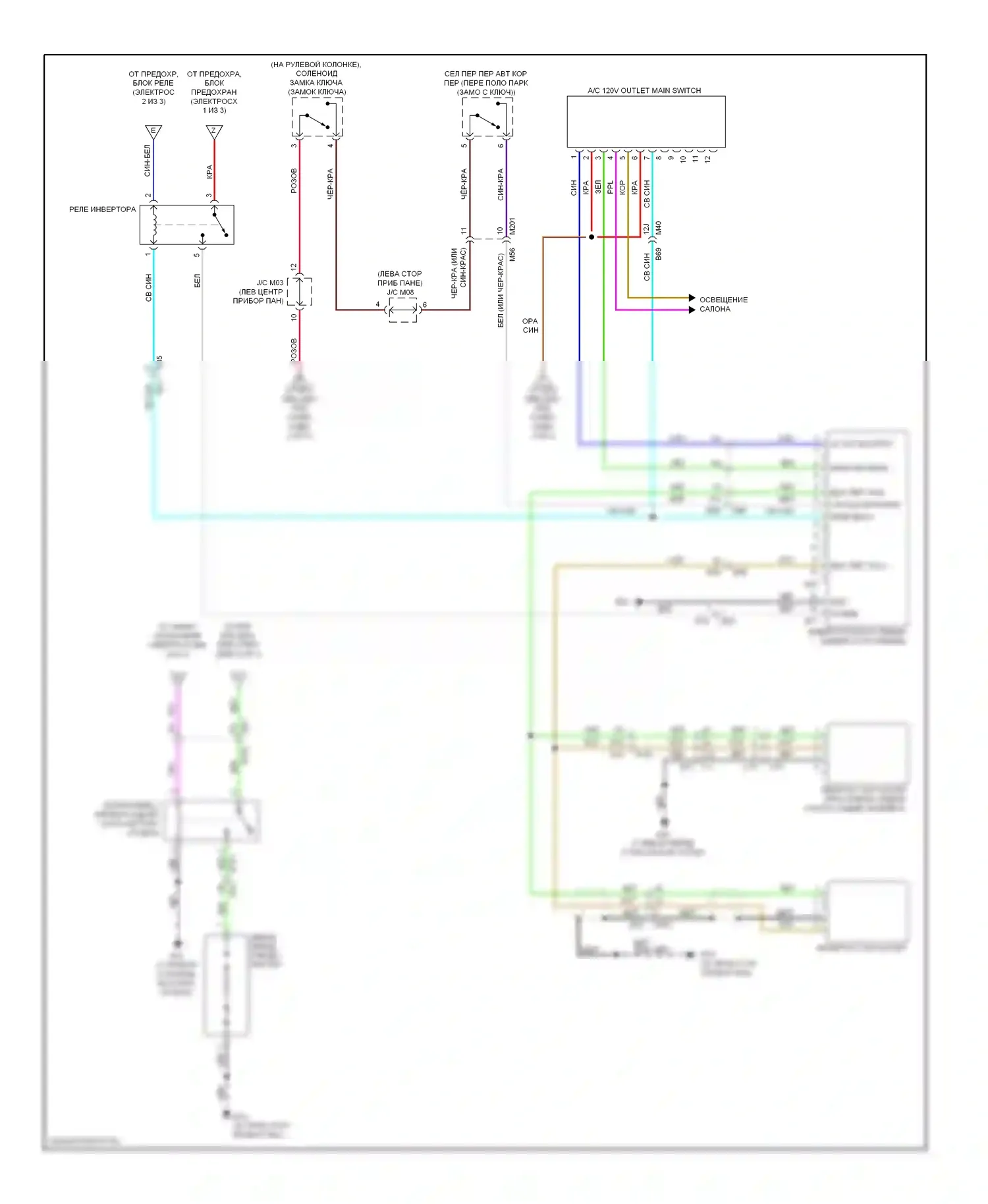 Titan Nissan I рестайлинг (2007-2015): Электросхема блока предохранителей реле (3 из 3) 