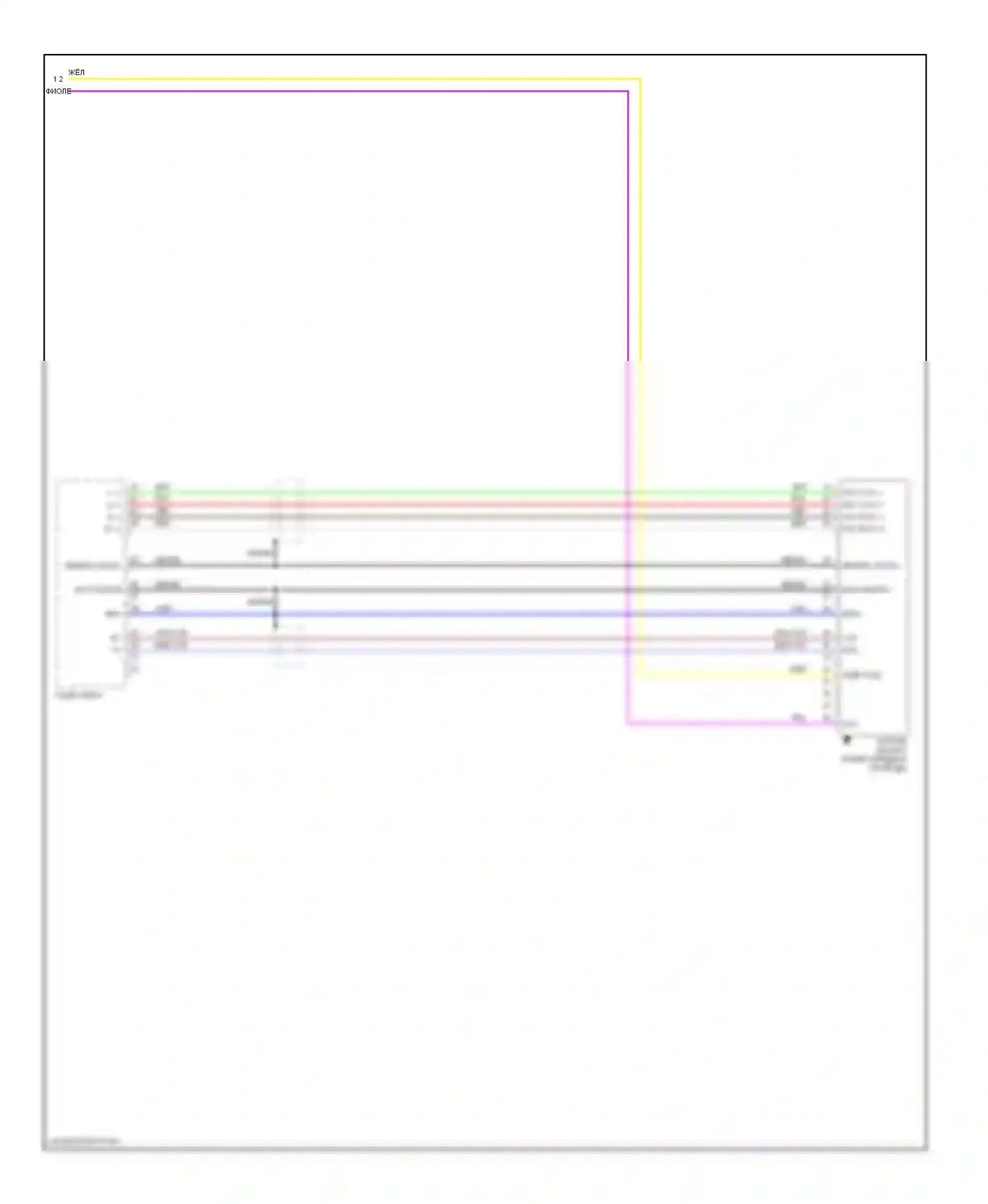 Titan Nissan I (2003-2006): Электросхема радиомодуля средней линии (2 из 2) 