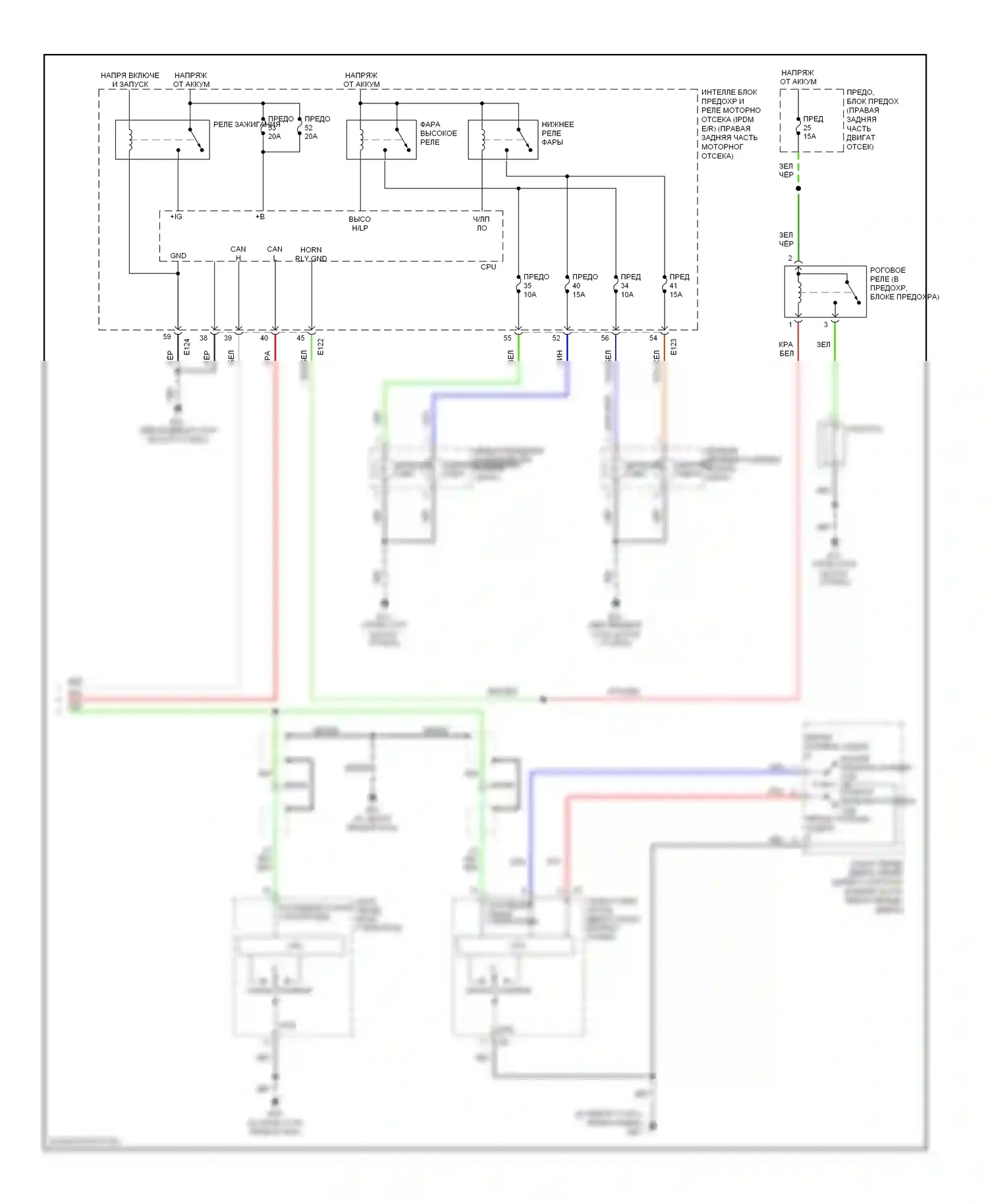 Titan Nissan I (2003-2006): Электросхема защиты от взлома, кабина экипажа (2 из 2) 