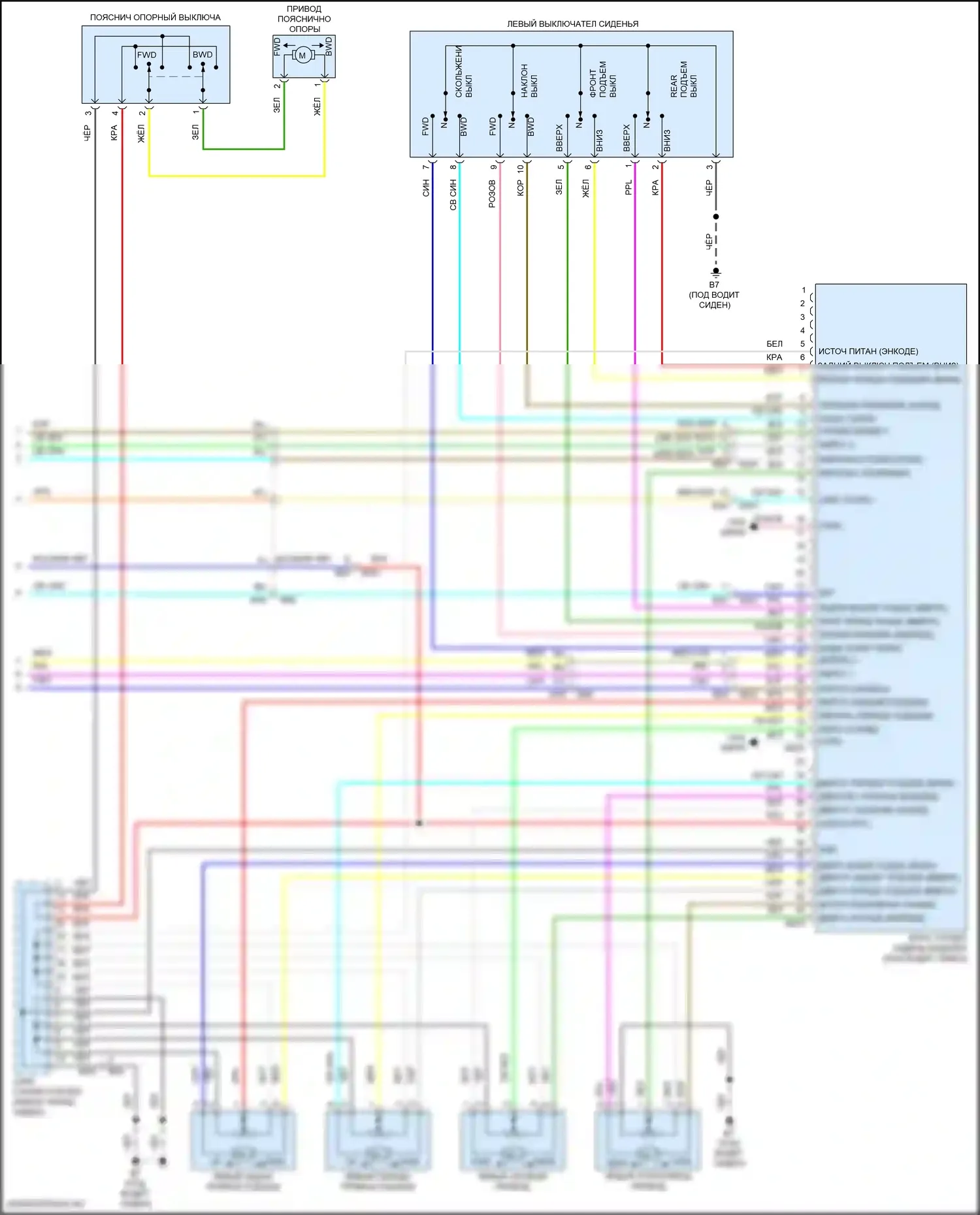 Titan Nissan II рестайлинг (2019-2024): Электросхема систем памяти (3 из 3) 