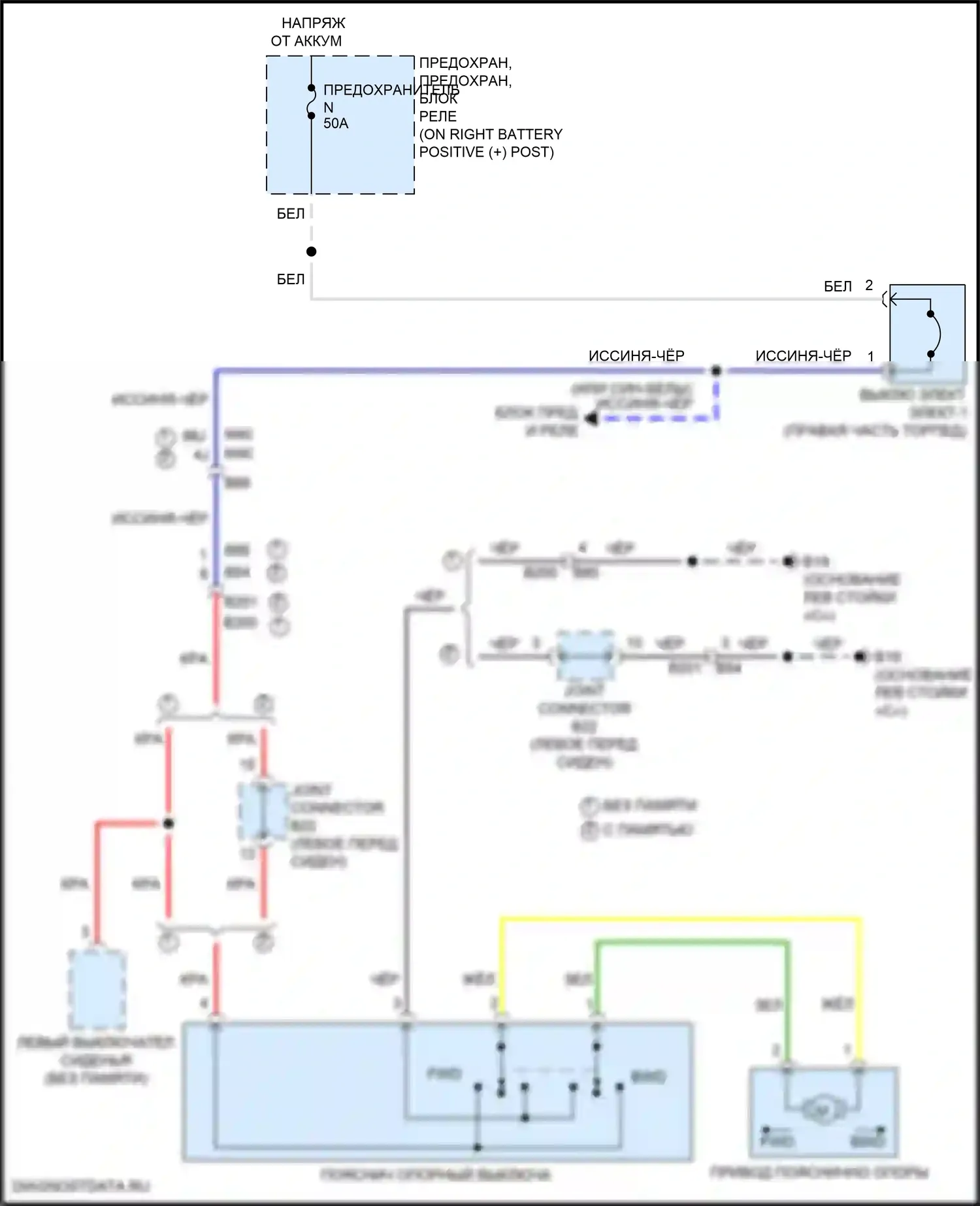 Titan Nissan II рестайлинг (2019-2024): Поясничная электросхема 
