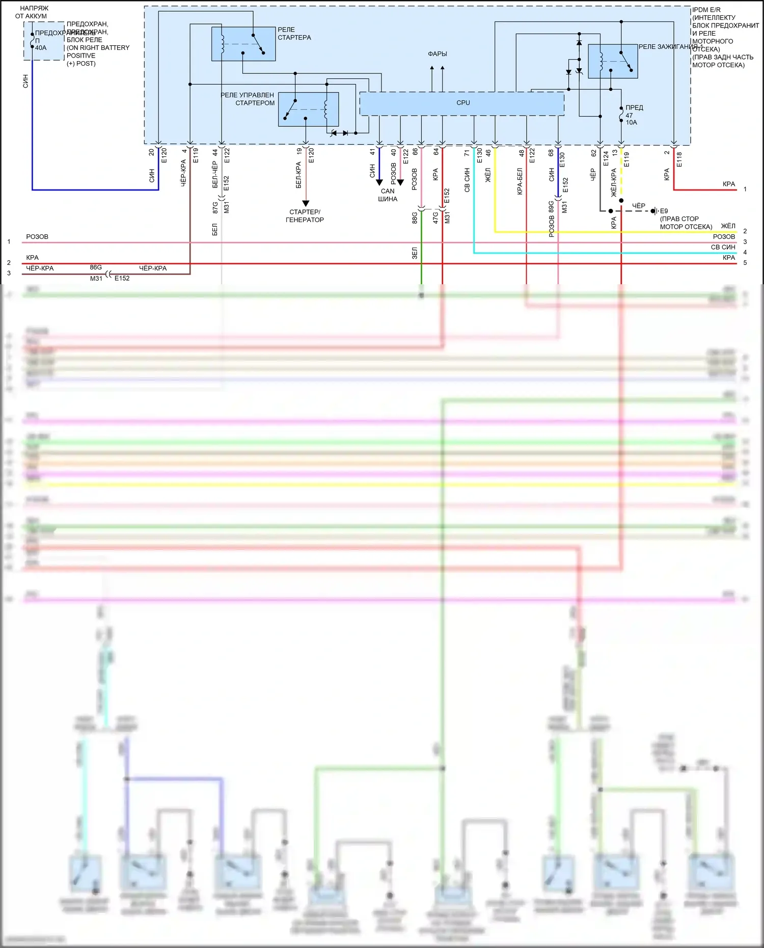 Titan Nissan II рестайлинг (2019-2024): Электросхема защиты от взлома (3 из 5) 