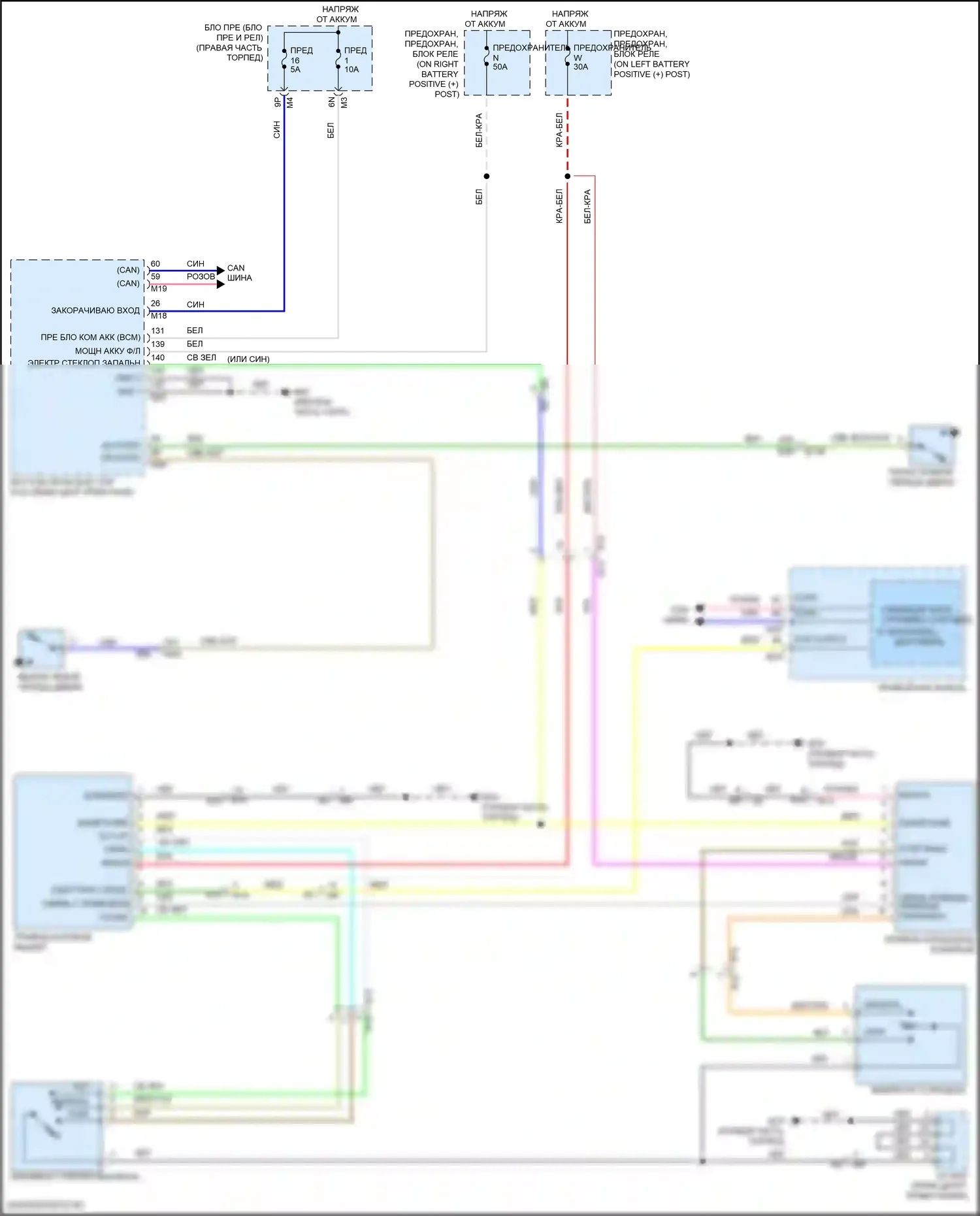 Titan Nissan II рестайлинг (2019-2024): Электросхема складной крыши/люка 