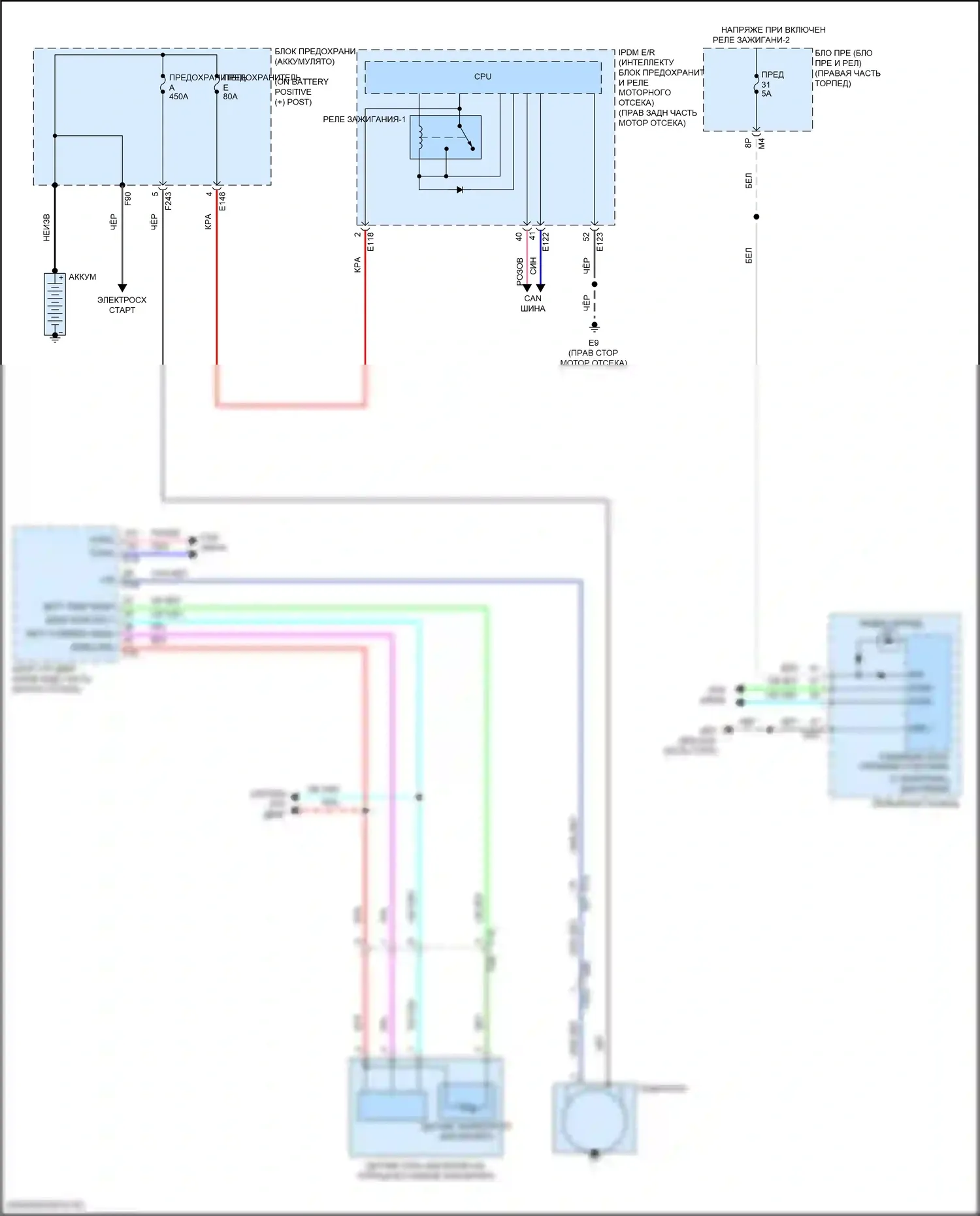 Titan Nissan II рестайлинг (2019-2024): Электросхема генератора 