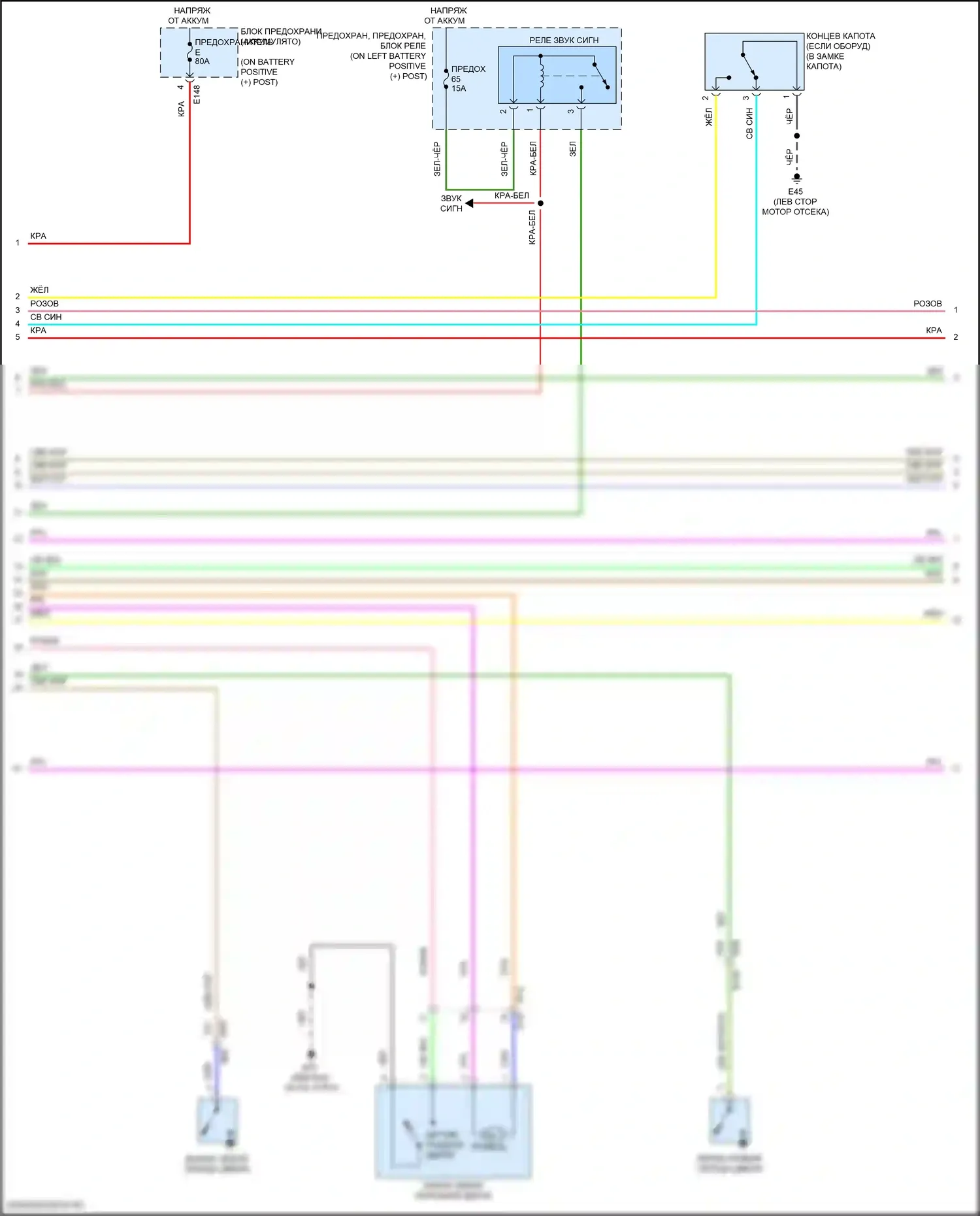 Titan Nissan II рестайлинг (2019-2024): Электросхема центрального замка (4 из 5) 
