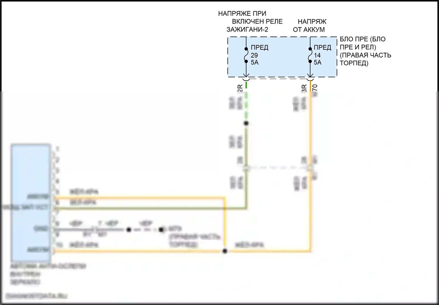 Titan Nissan II рестайлинг (2019-2024): Автоматическая анти-ослепления внутри зеркальной электросхемы проводки, с homelink универсальный приемопередатчик 