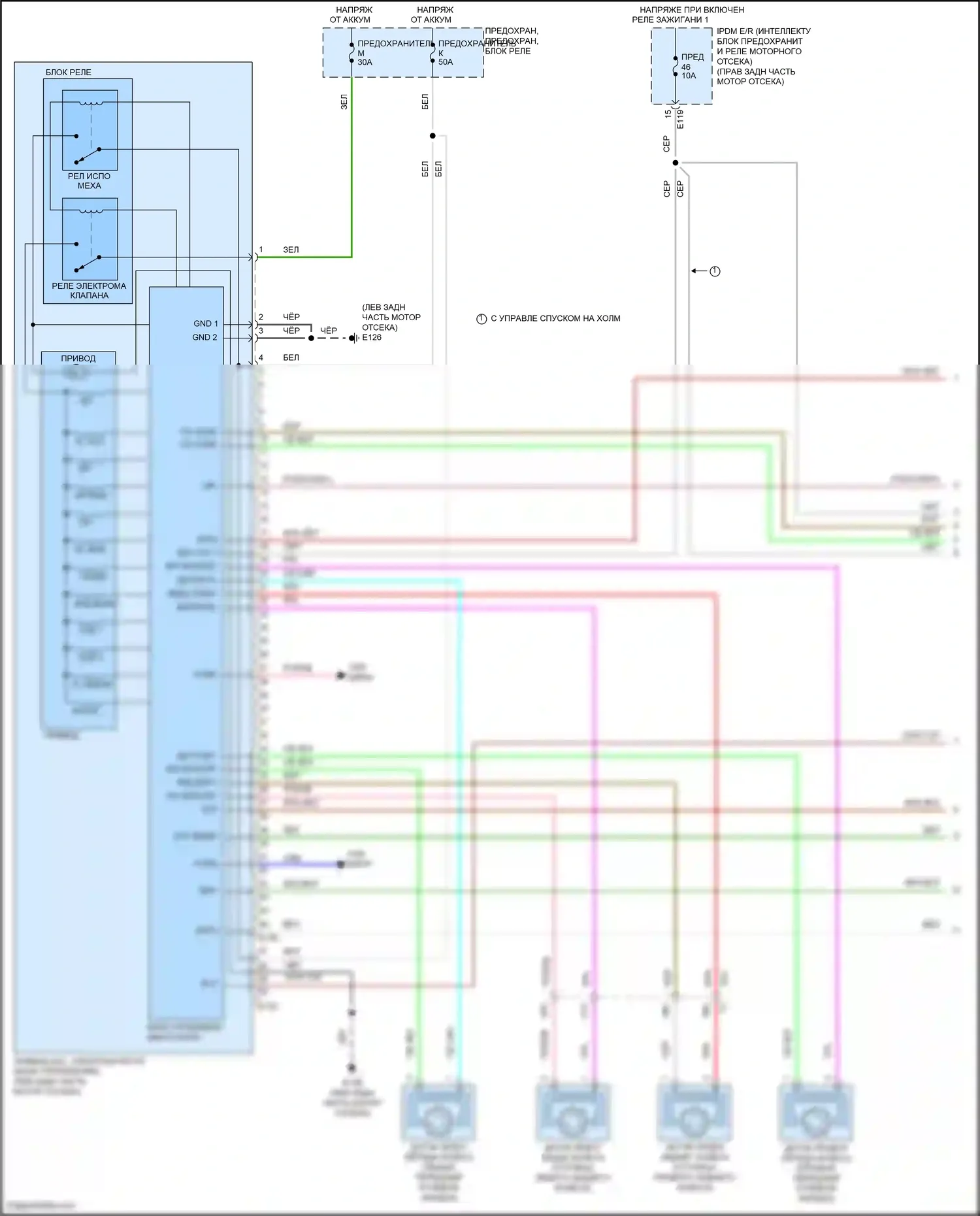 Titan Nissan II (2015-2019): Антиблокировочная система abs электросхема (1 из 3) 