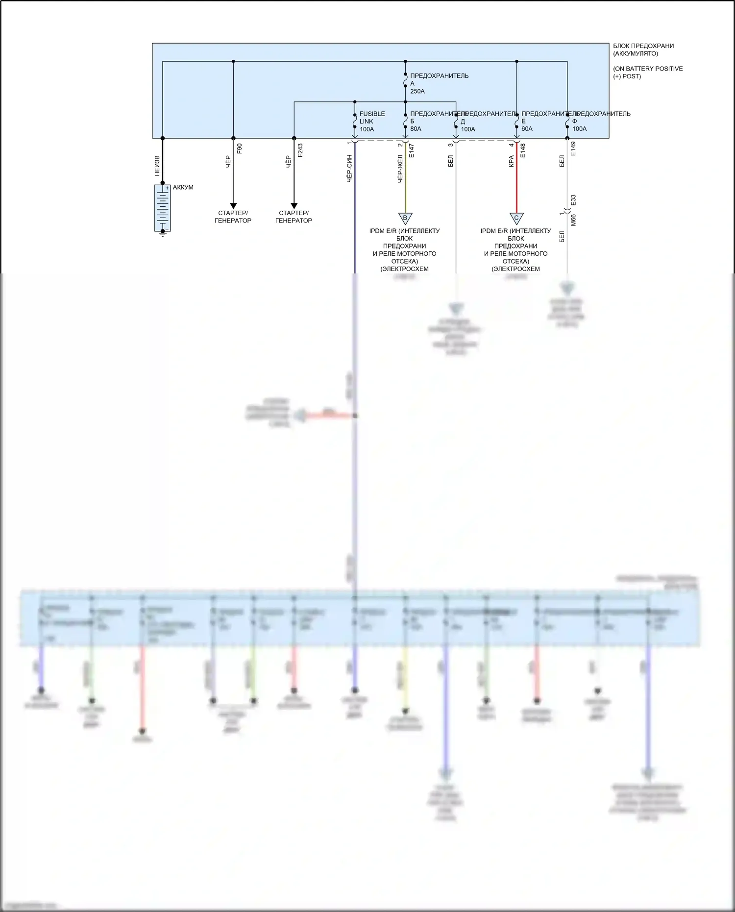 Titan Nissan II (2015-2019): Электросхема блока предохранителей реле (1 из 5) 