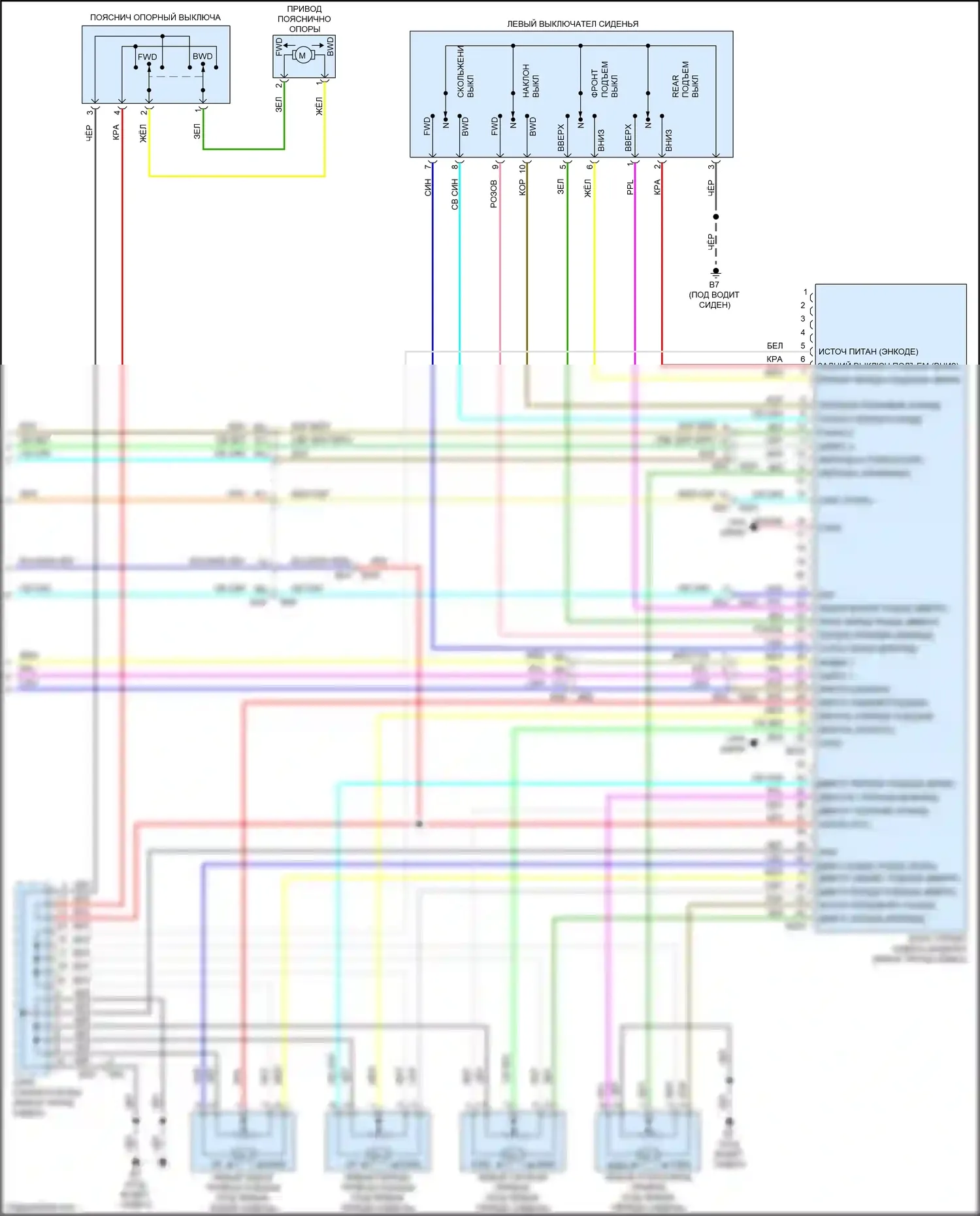 Titan Nissan II (2015-2019): Электросхема систем памяти (3 из 3) 