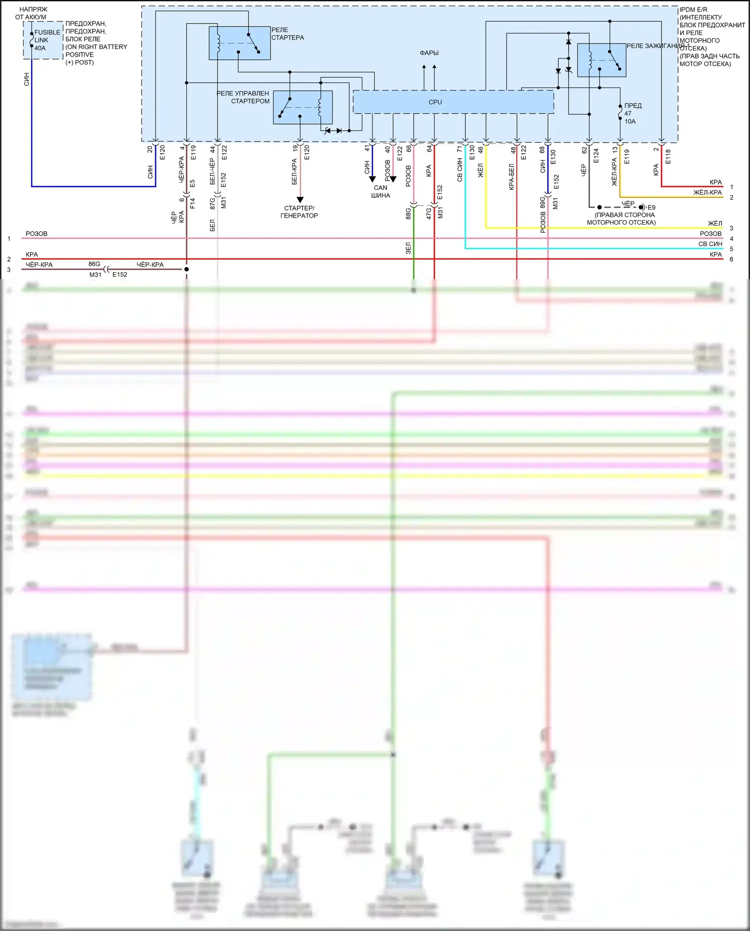 Titan Nissan II (2015-2019): Электросхема защиты от взлома (3 из 5) 