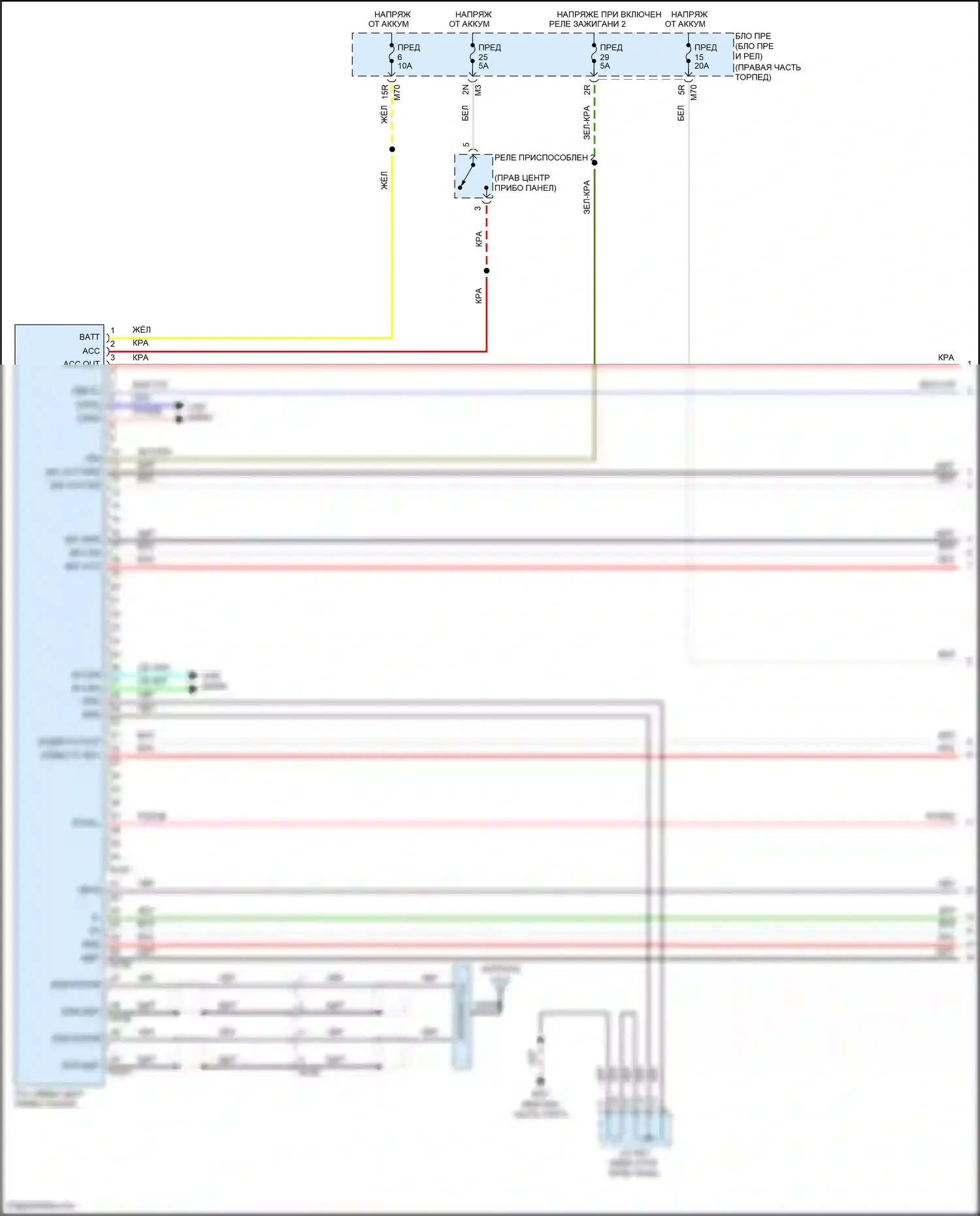 Titan Nissan II (2015-2019): Электросхема телематики (1 из 2) 