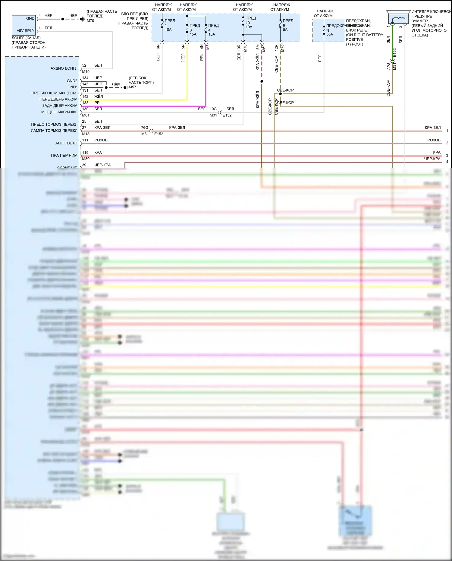 Titan Nissan II (2015-2019): Электросхема центрального замка (1 из 5) 