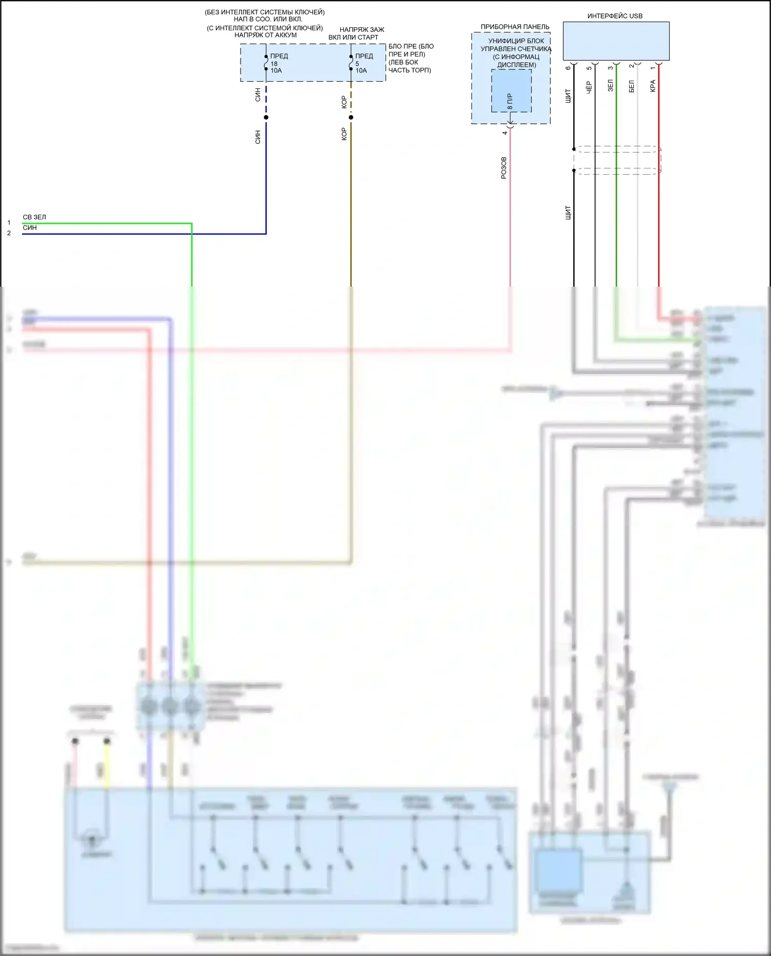 Versa Nissan II рестайлинг (2014-2019): Электросхема навигации (2 из 2) 