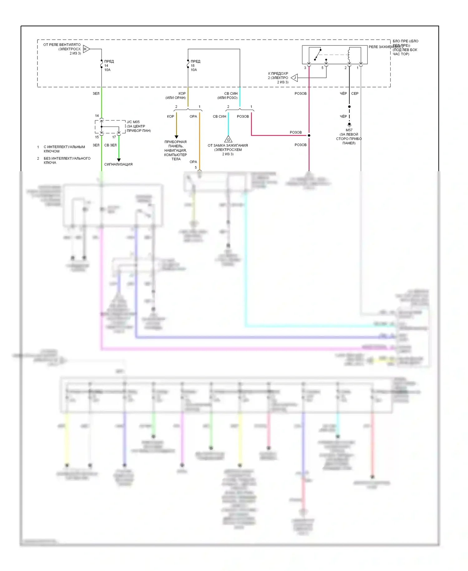 Versa Nissan II (2012-2014): Электросхема блока предохранителей реле (3 из 3) 