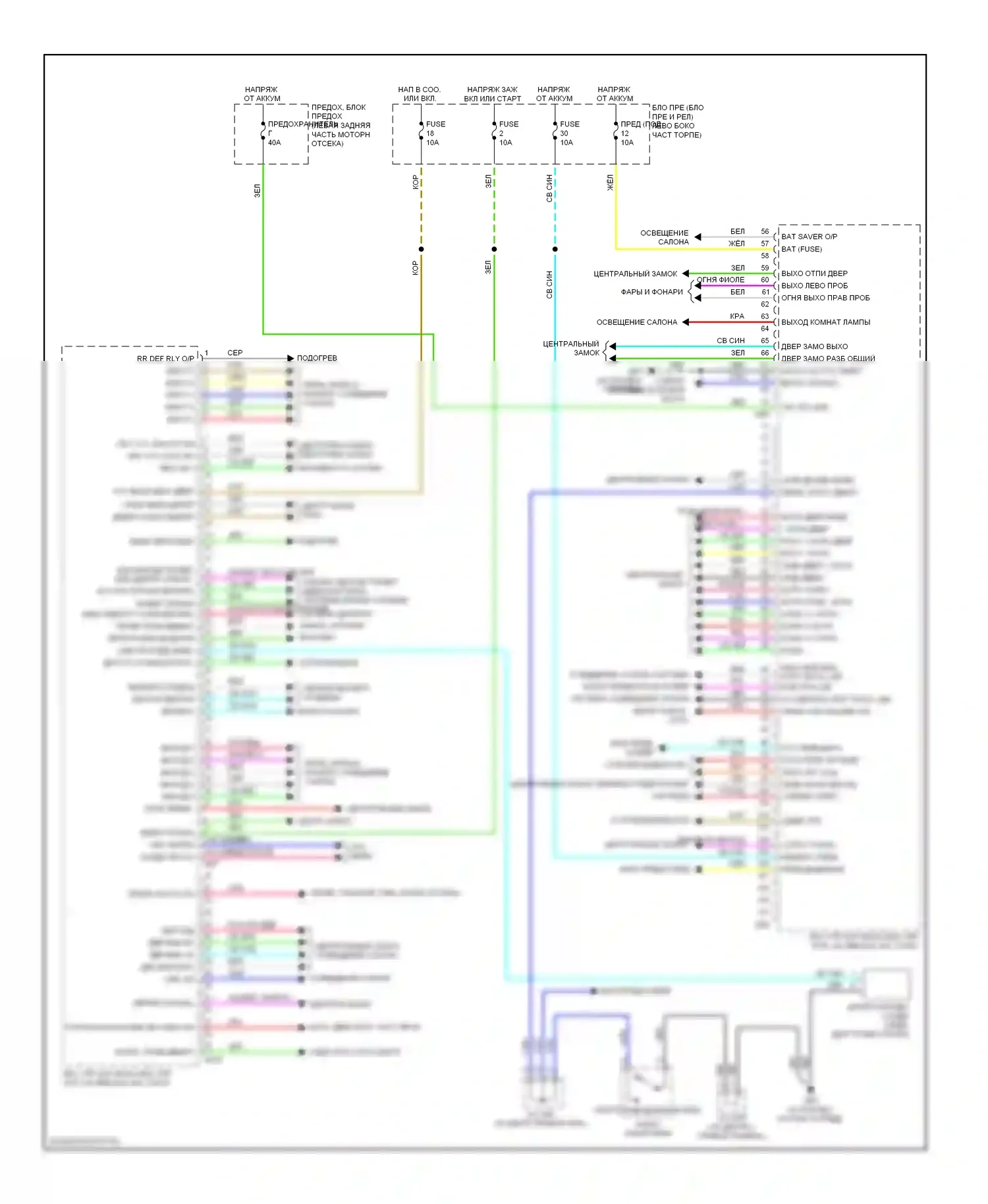 Versa Nissan II (2012-2014): Электросхема блоков управления кузовом, с интеллектуальным ключом 